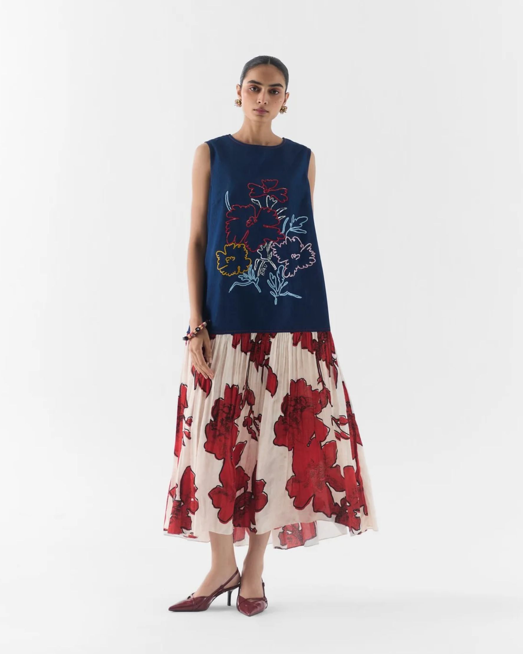 Rosalie Denim A-line Dress