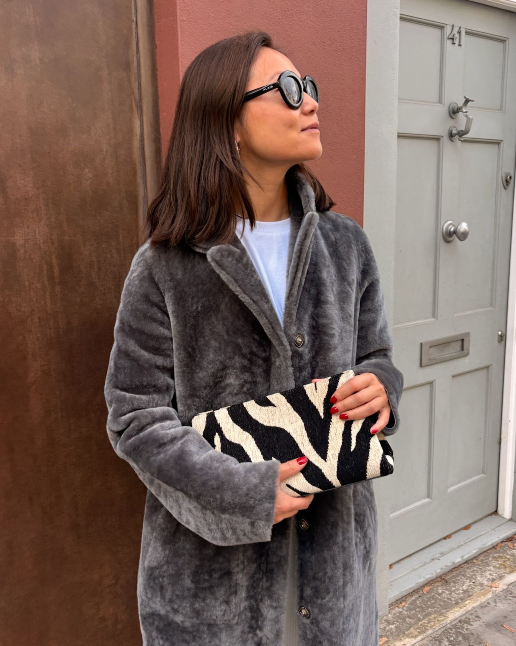 Luna Clutch Zebra - alternate view