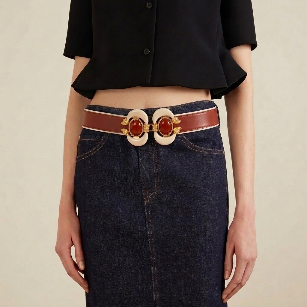 Aries Leather Belt - alternate view