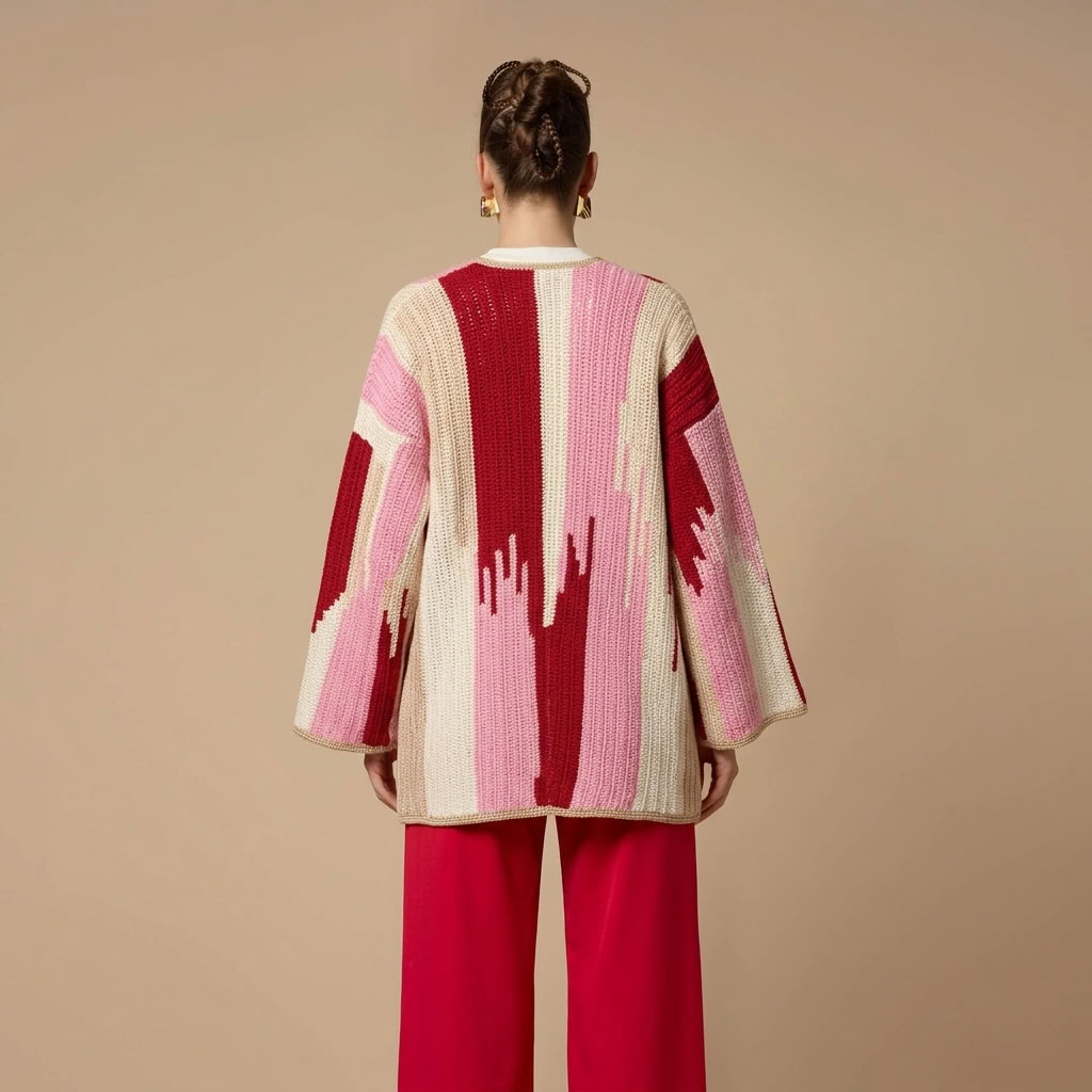 Jade Jacket Red and Pink - alternate view