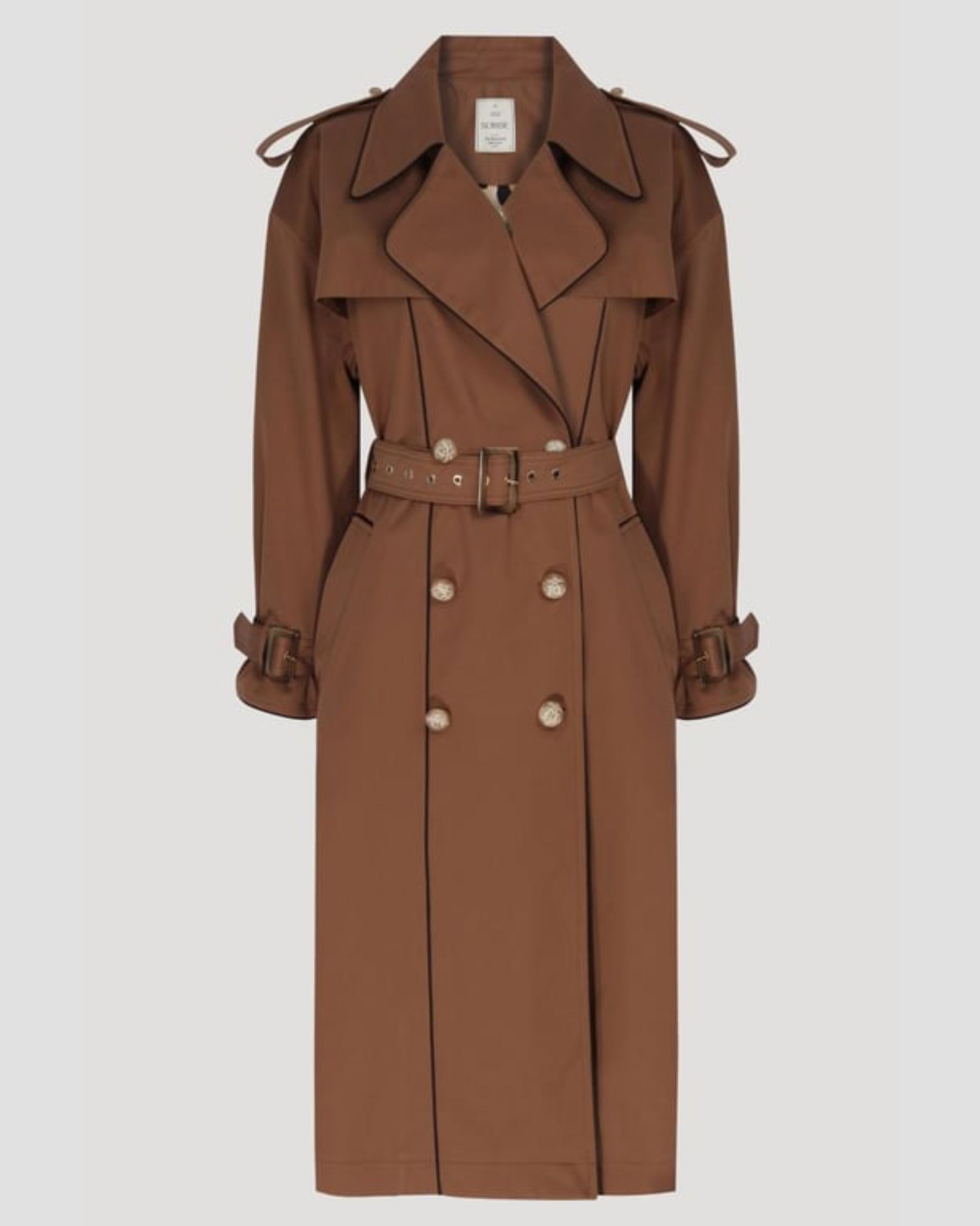 The Masculine Trench Dark Brown