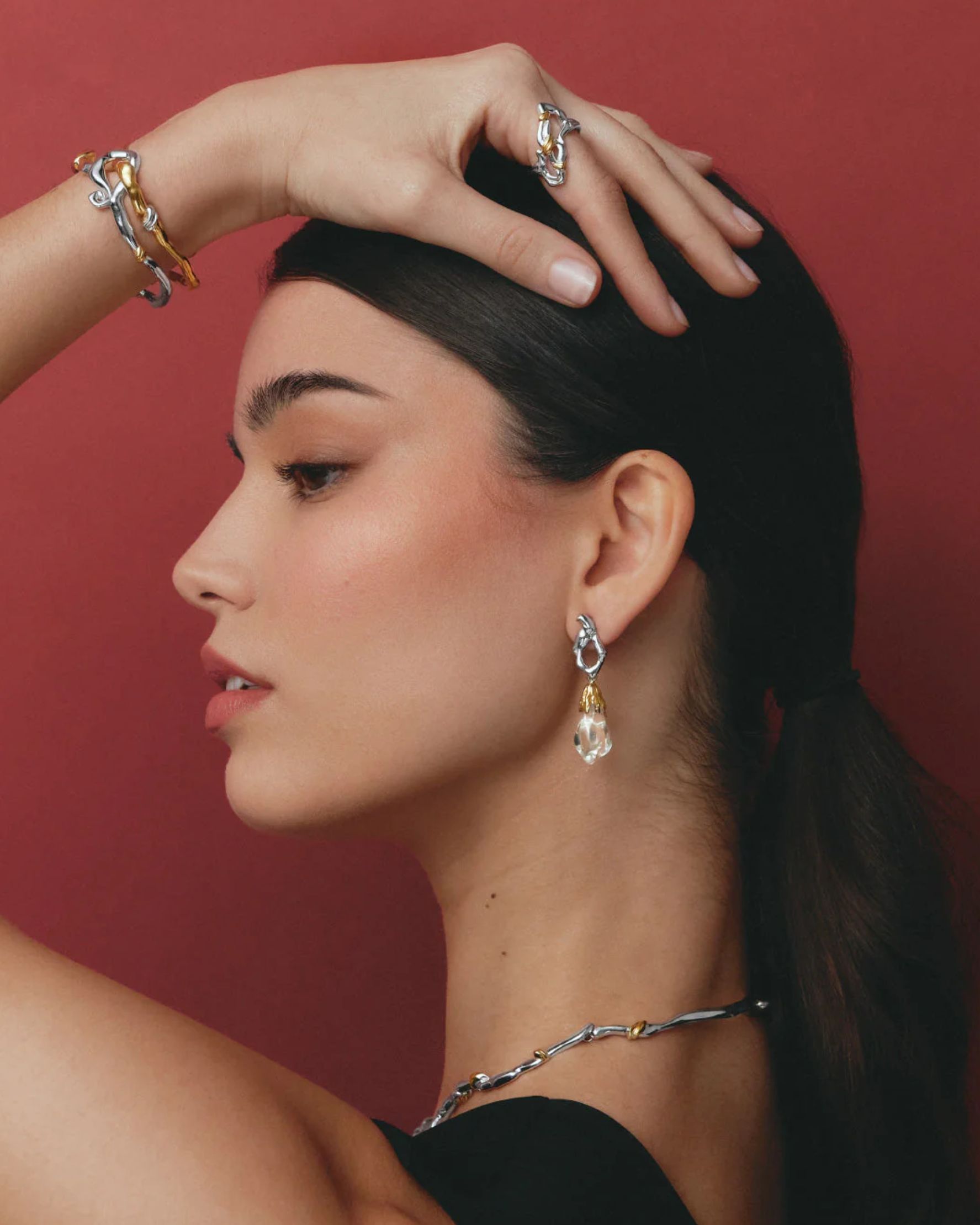 Mini Gemino Earrings - alternate view