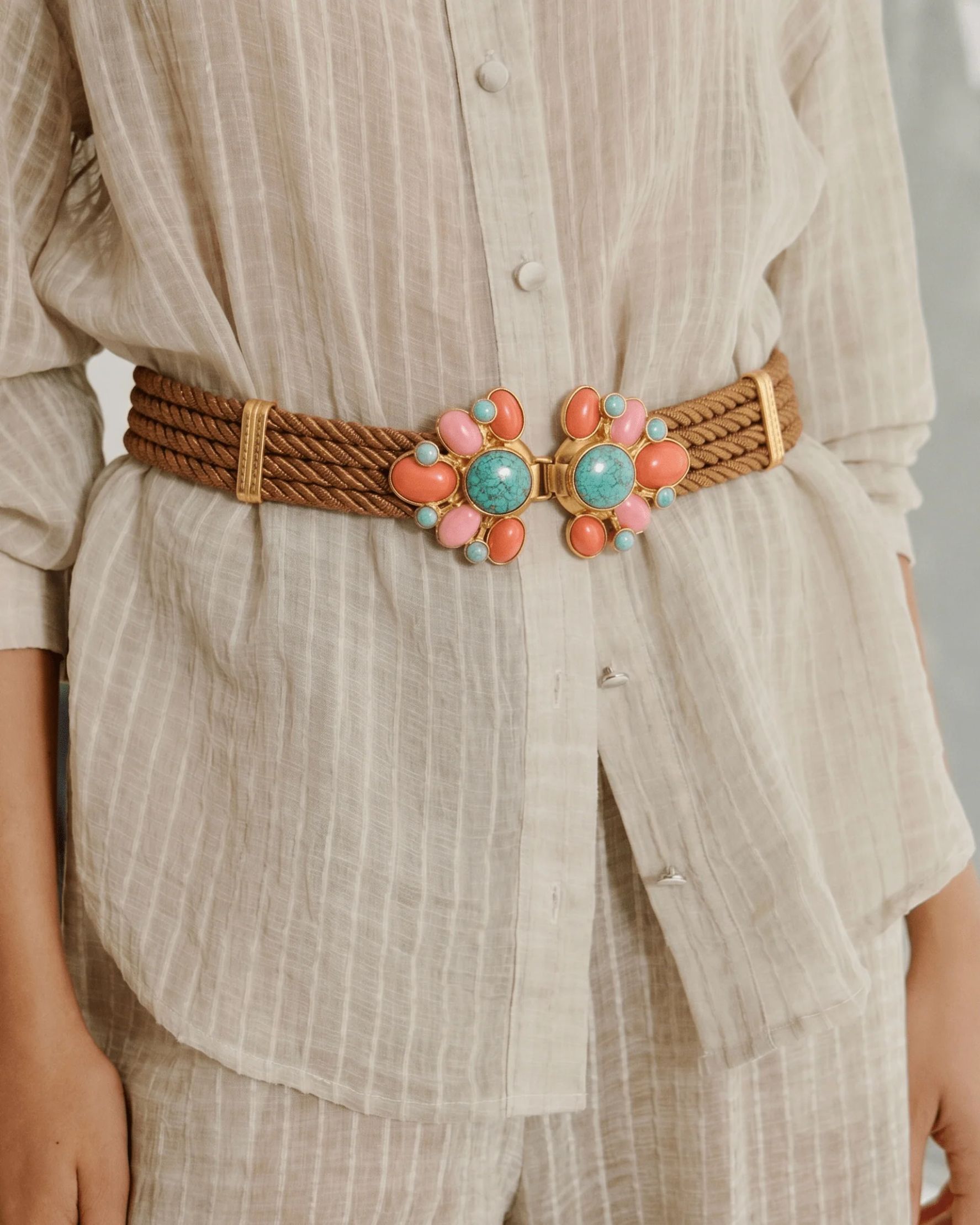Zinnia Belt Beige - alternate view