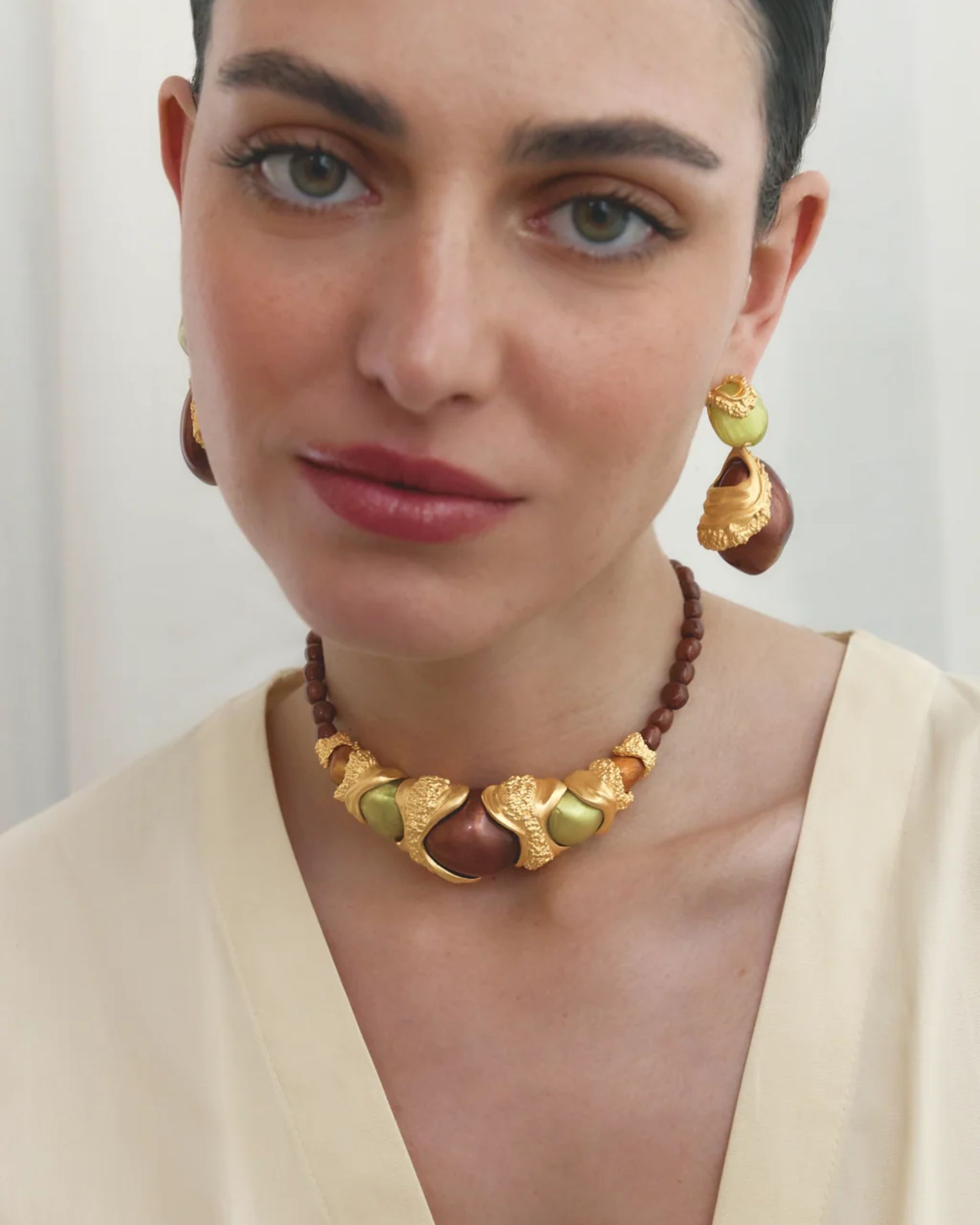 Interchangeable Cascade Earrings White - alternate view