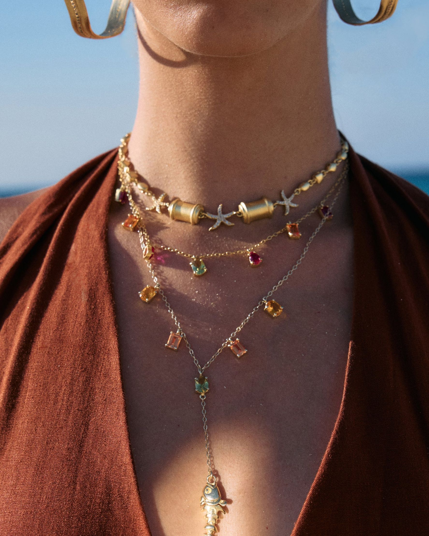 Starfish Fever Choker - alternate view