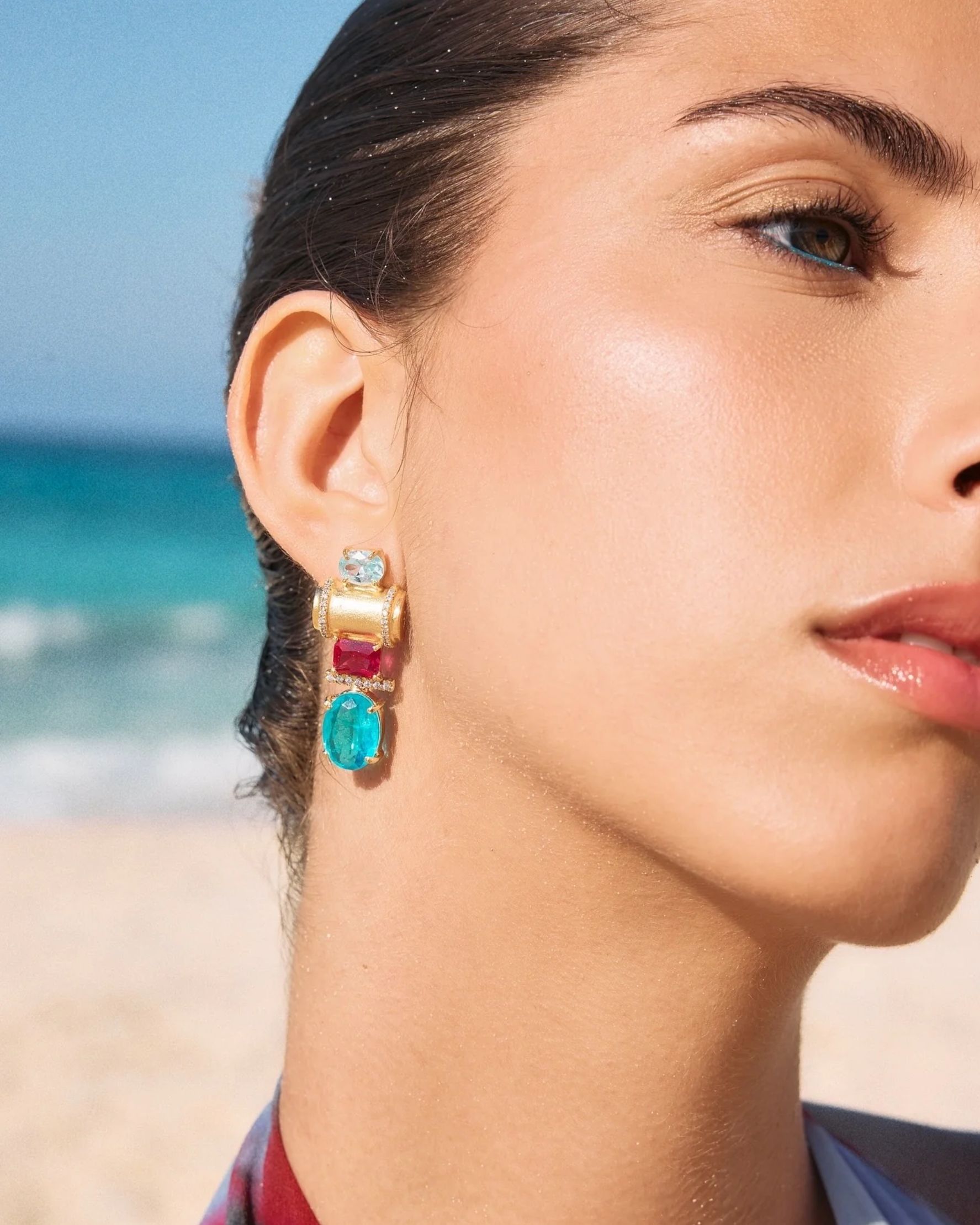 Golden Affair Earrings - alternate view