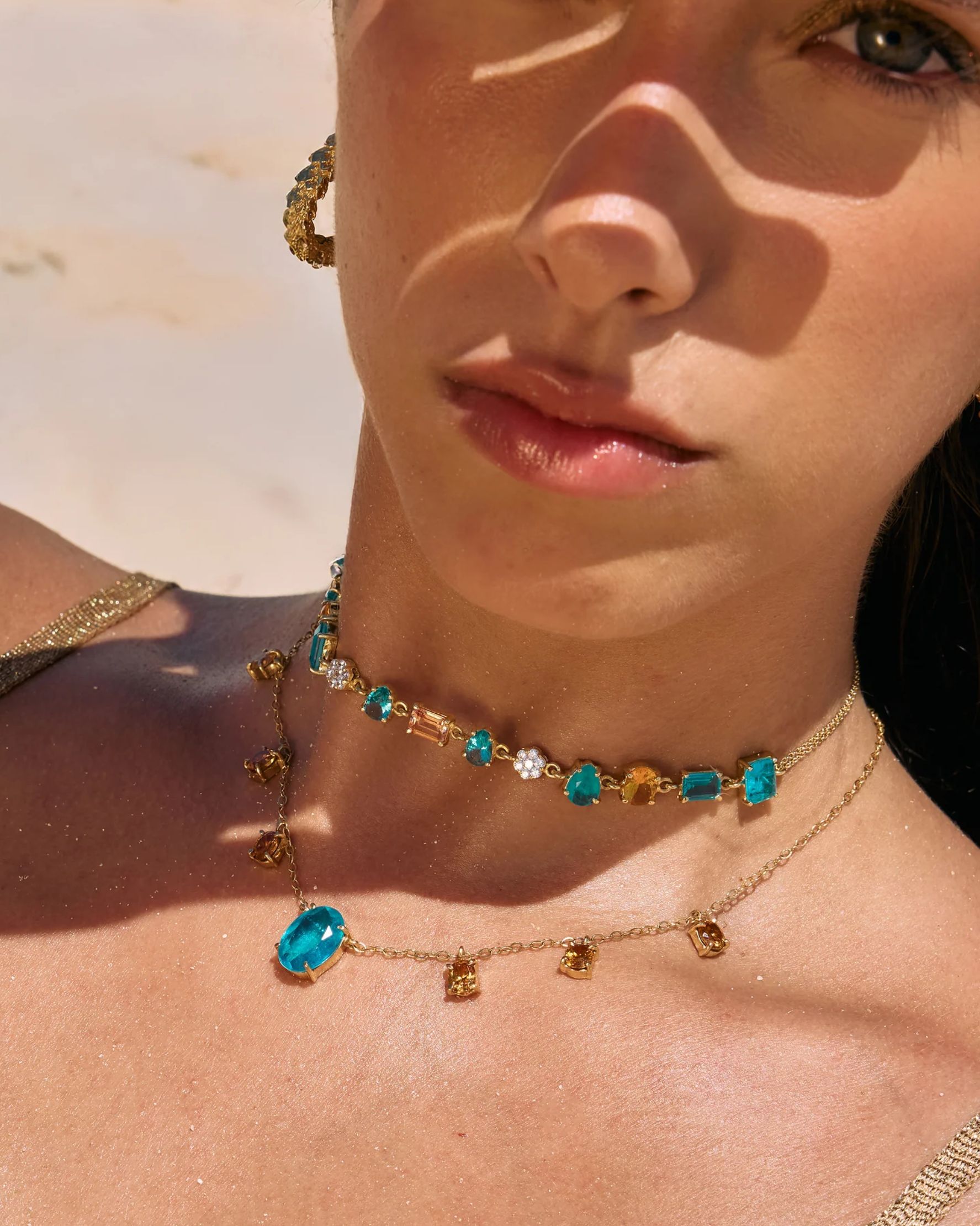 Gem Soaked Choker - alternate view