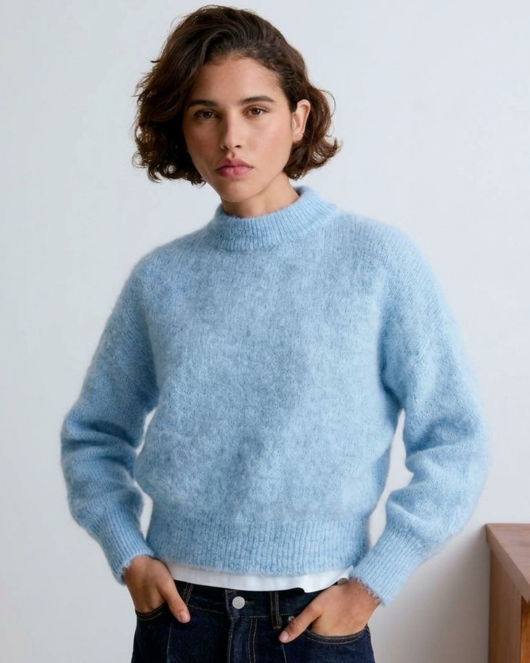 Jane Mohair Jumper Light Blue - alternate view