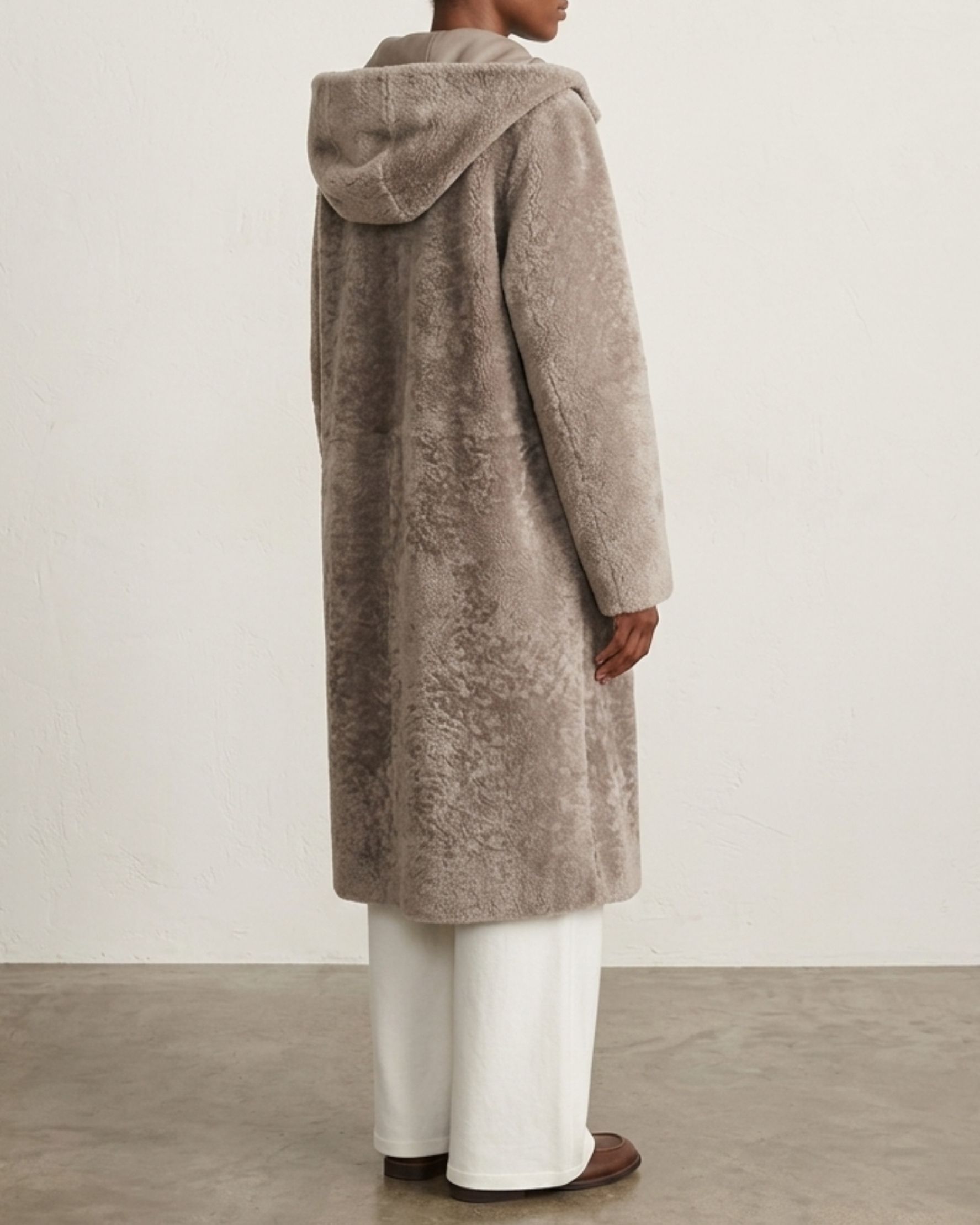 Linda Shearling Jacket Grey - alternate view