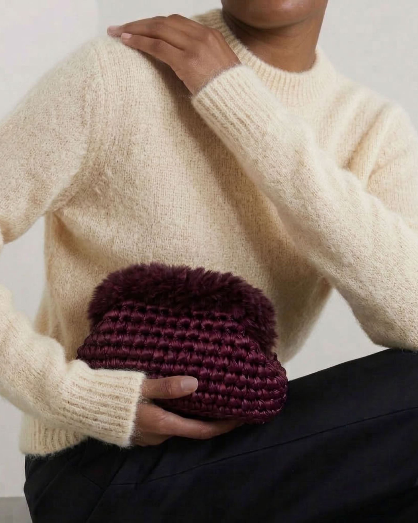 Mini Puffy Bordeaux - alternate view