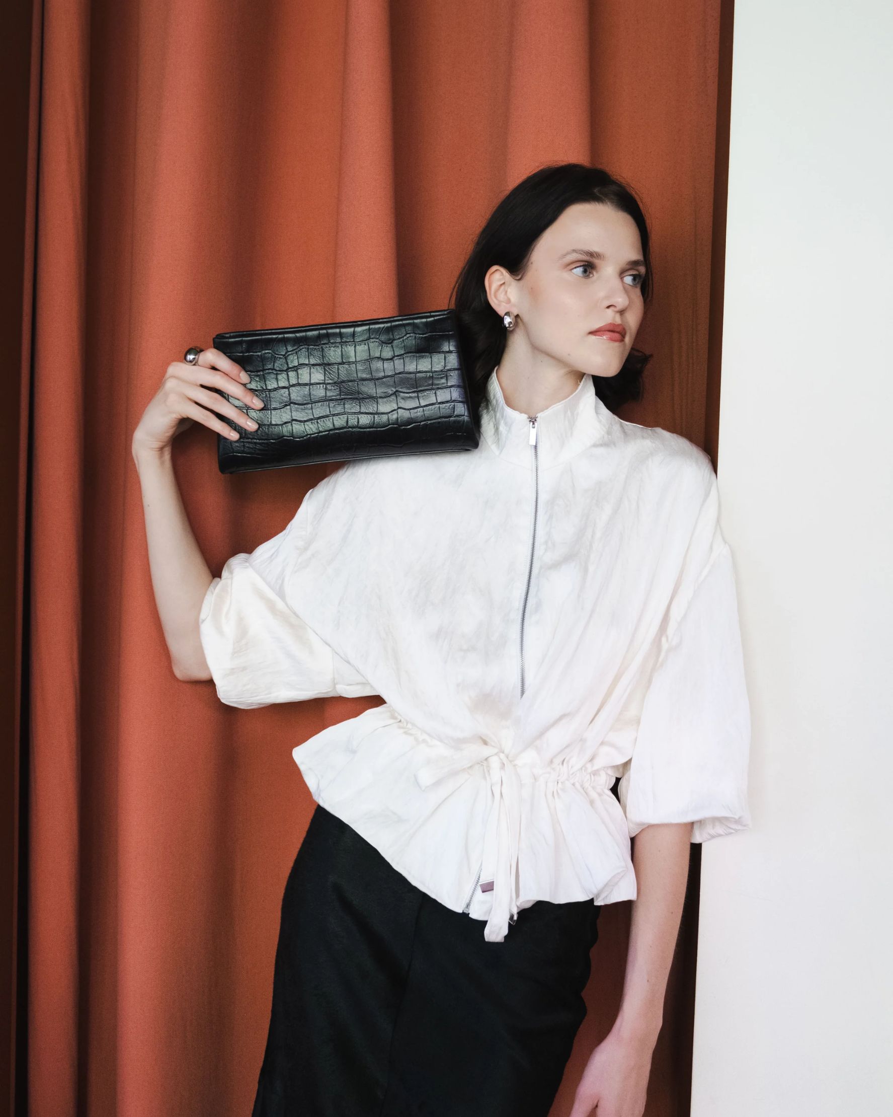 Luna Clutch Crocodile - alternate view