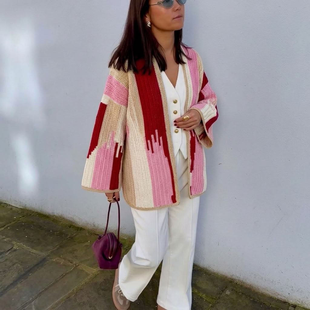 Jade Jacket Red and Pink - alternate view