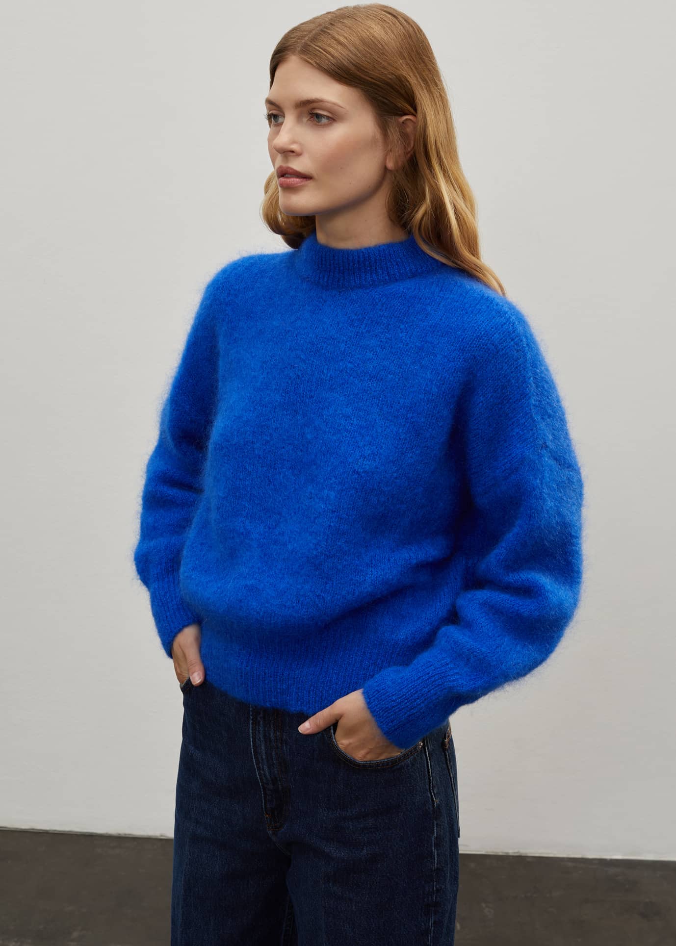 Jane Mohair Jumper Electric Blue - alternate view