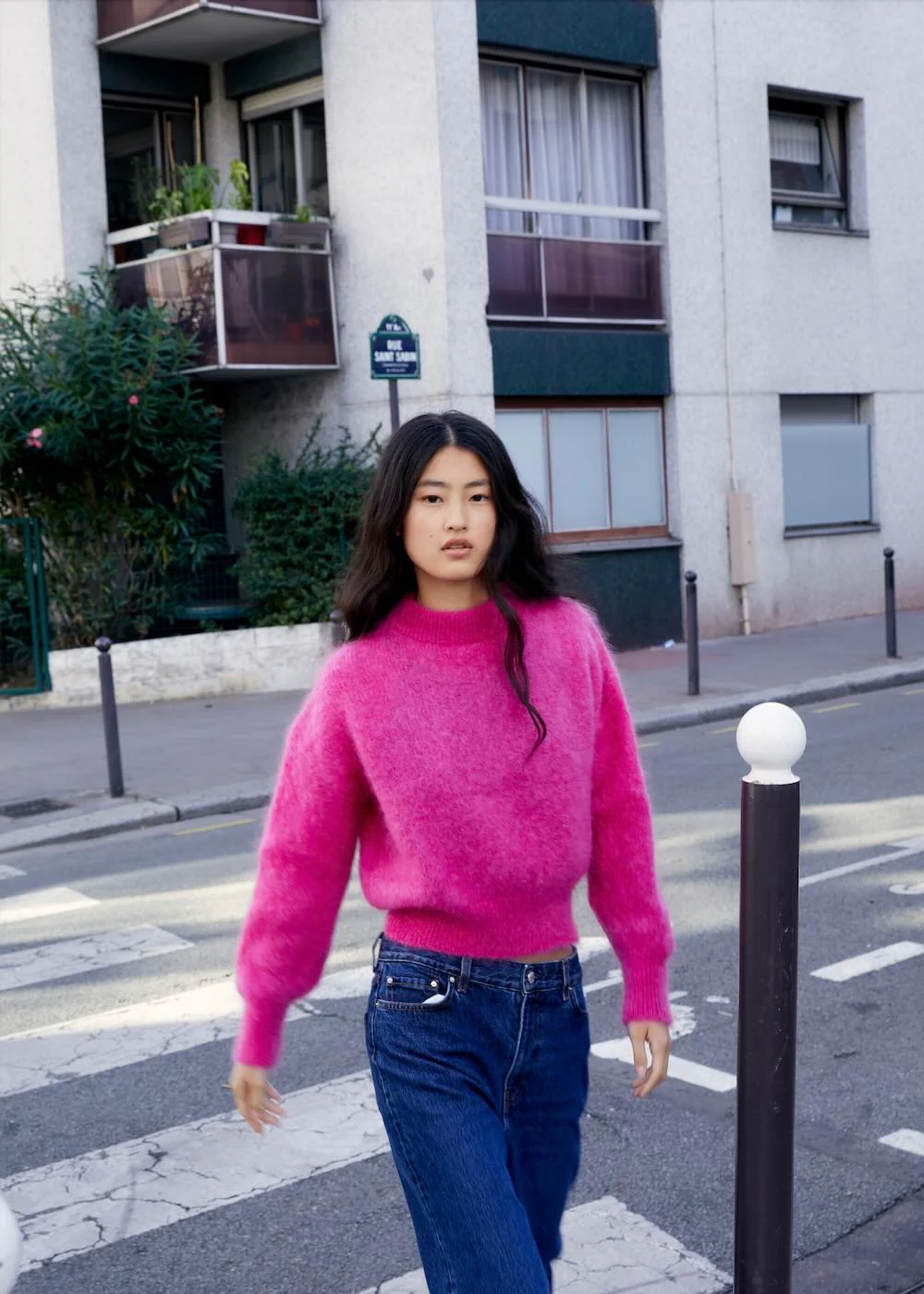 Jane Mohair Jumper Fuchsia Pink - alternate view