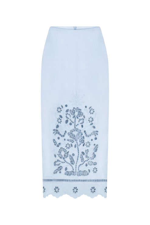 Tree of Life Blue Skirt