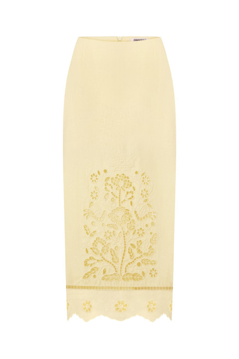 Tree of Life Yellow Skirt