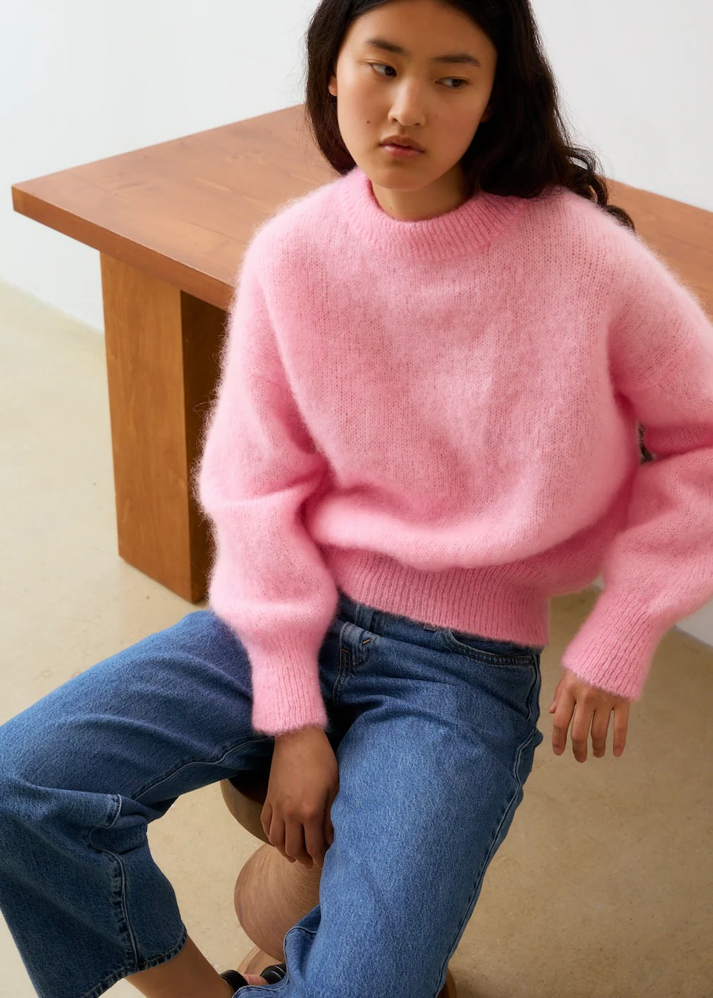 Jane Mohair Jumper Rose Clair