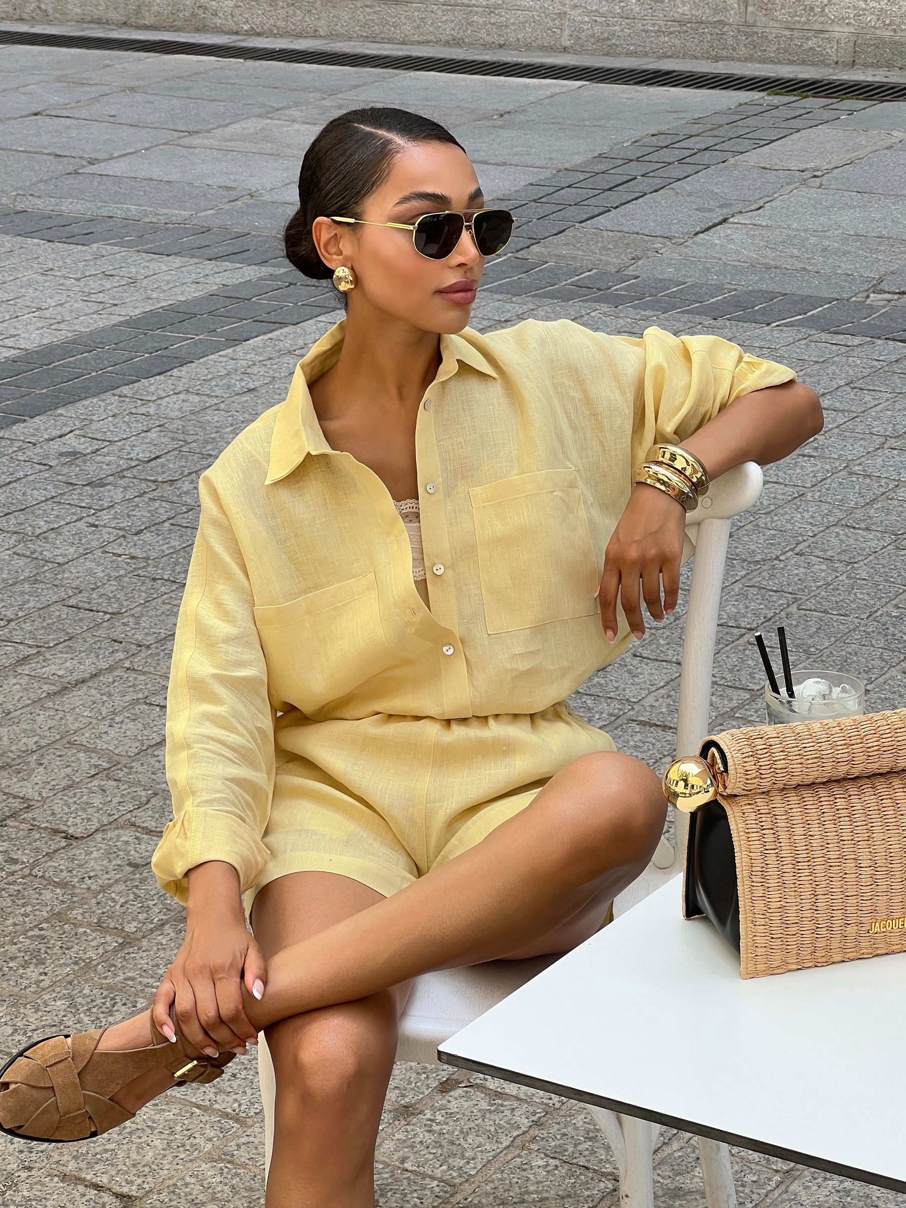 Havana Linen Set Lemon - alternate view