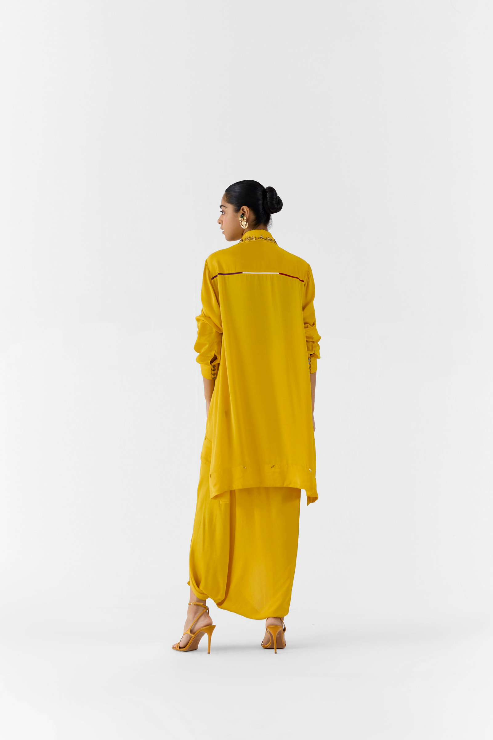 Amber Asymmetric Shirt & Knot Skirt - alternate view