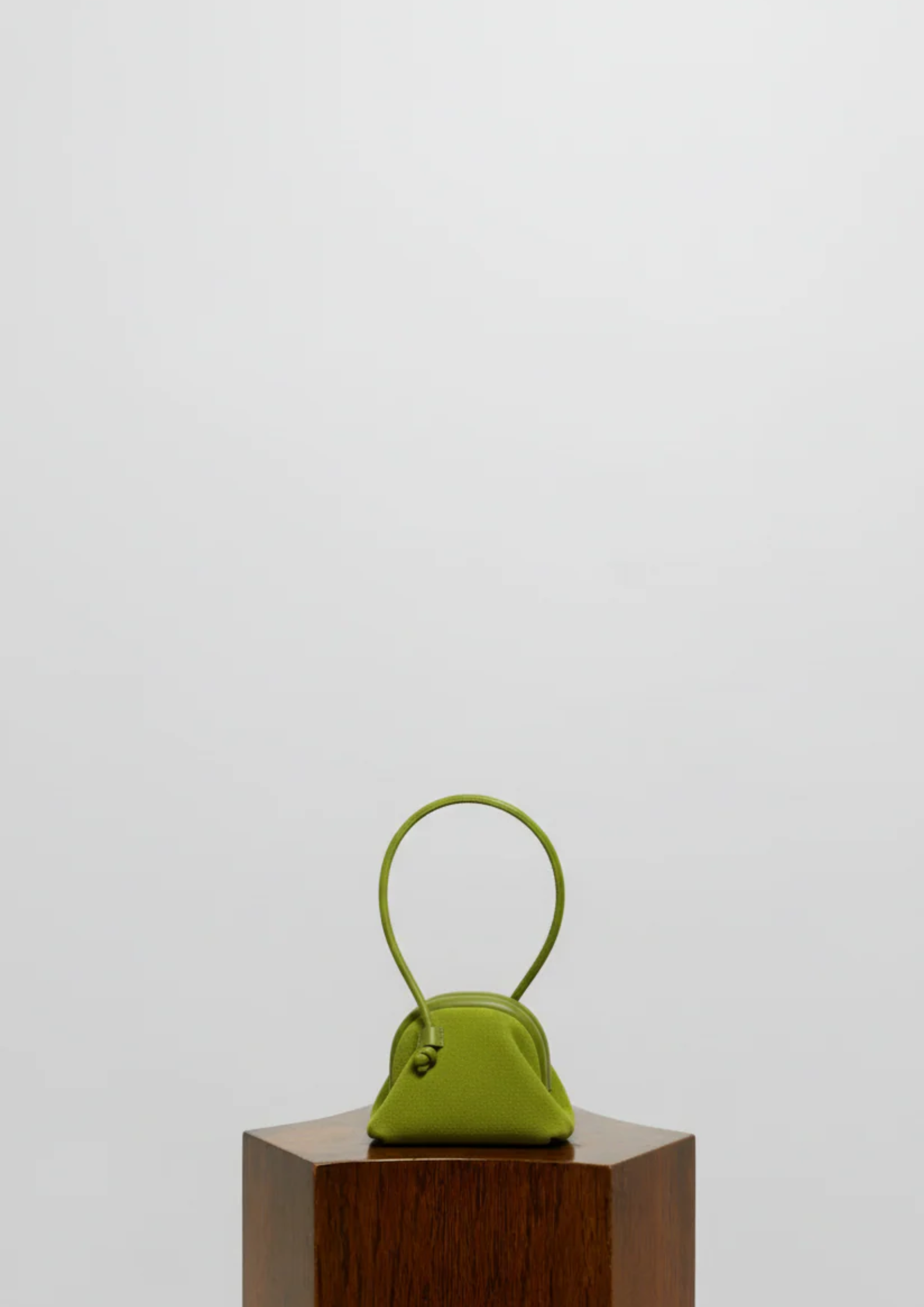 Micro Mini Money Bag in Suede