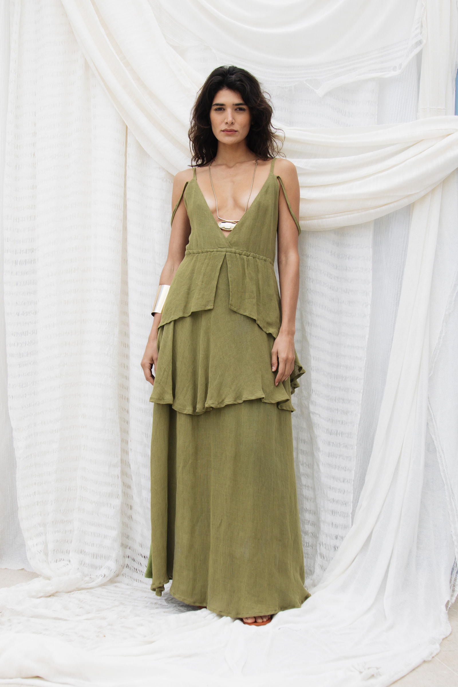 Aria Dress Green - alternate view