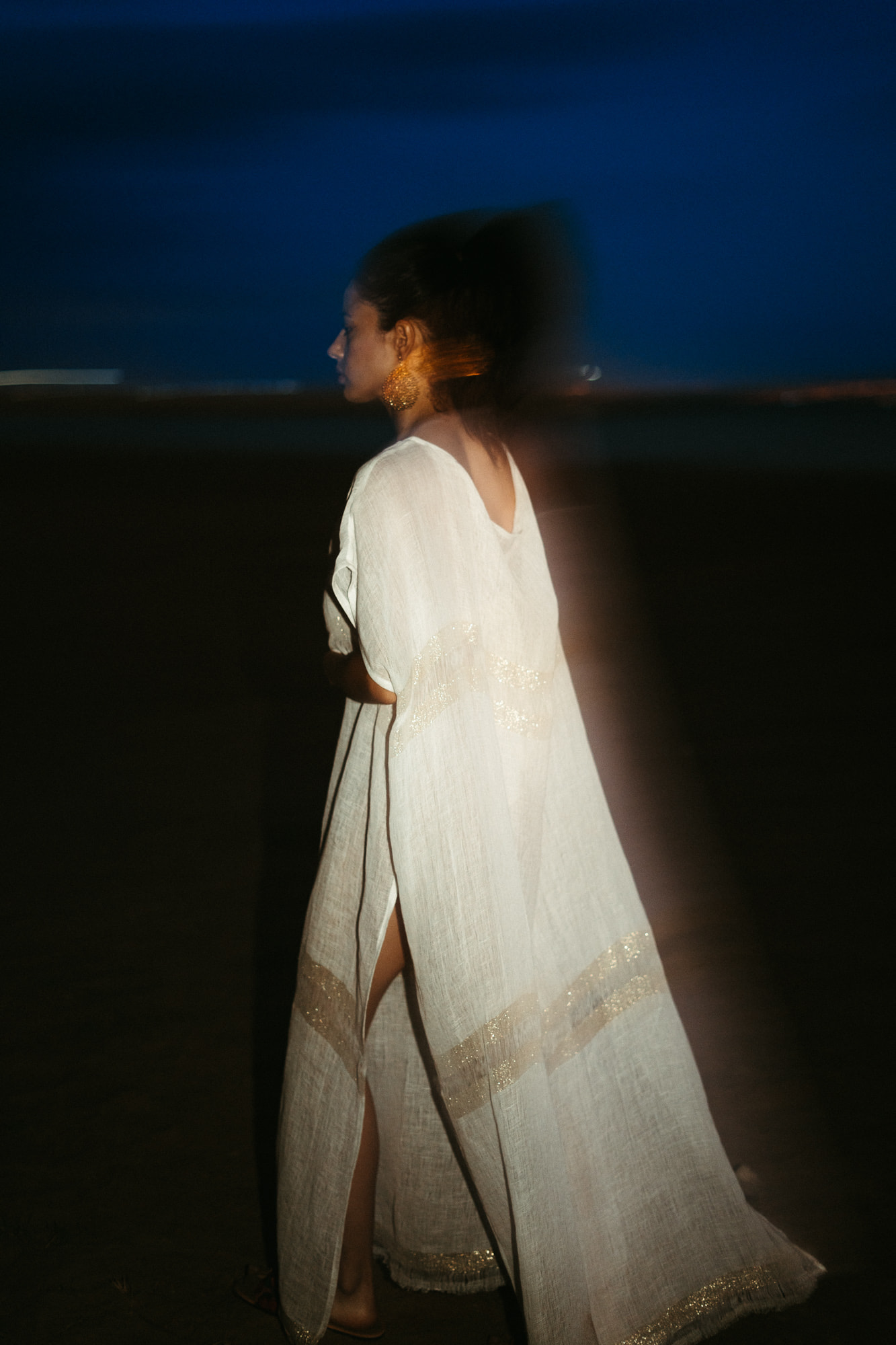 Athena Kaftan White White