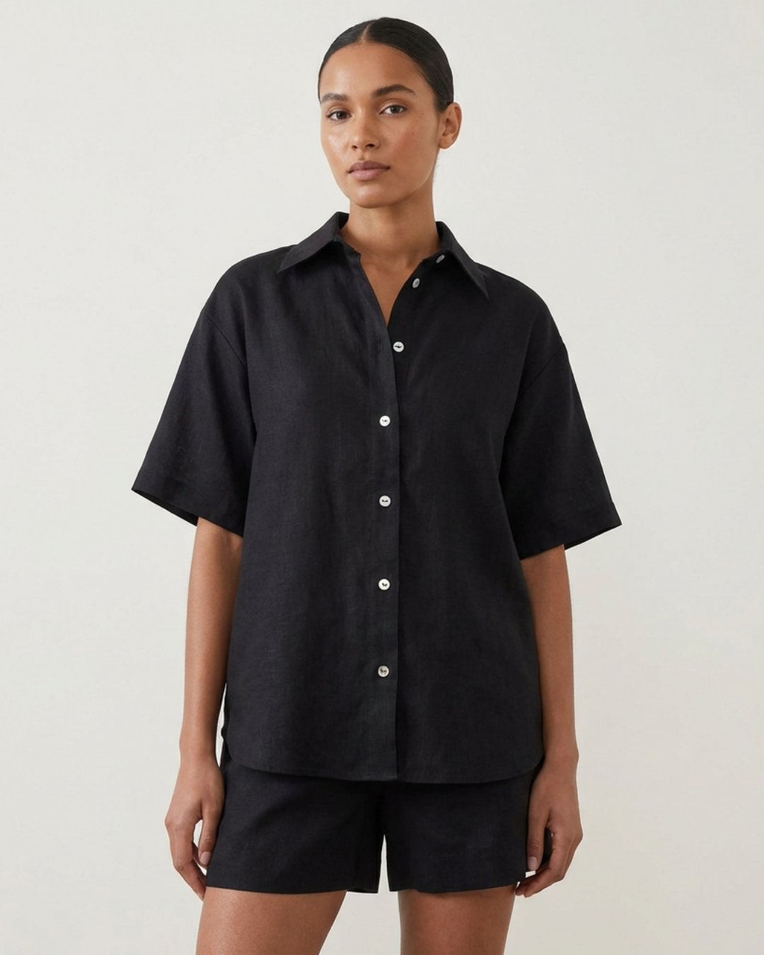 Lisbon Linen Set Black