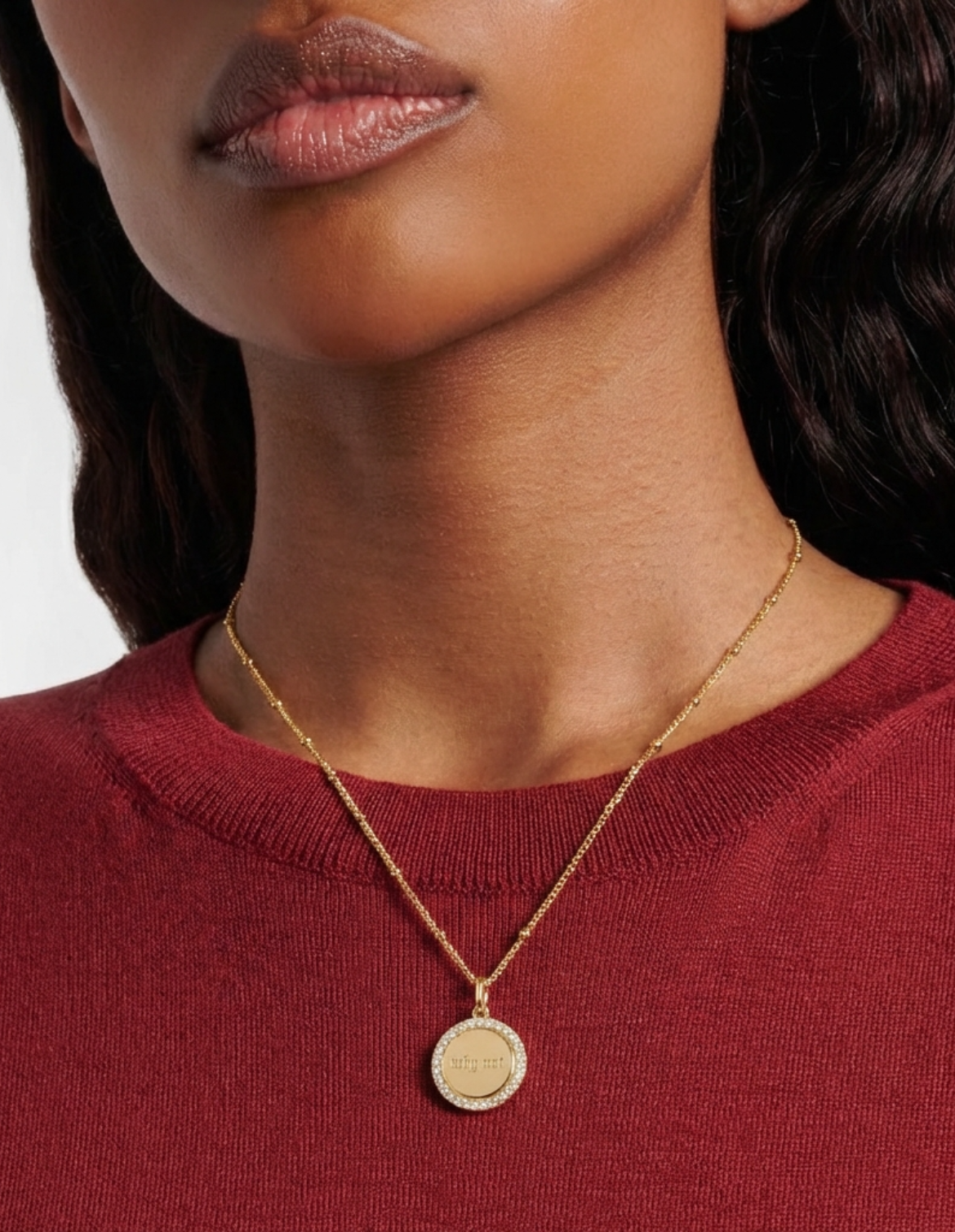 Why Not Pendant Necklace - alternate view