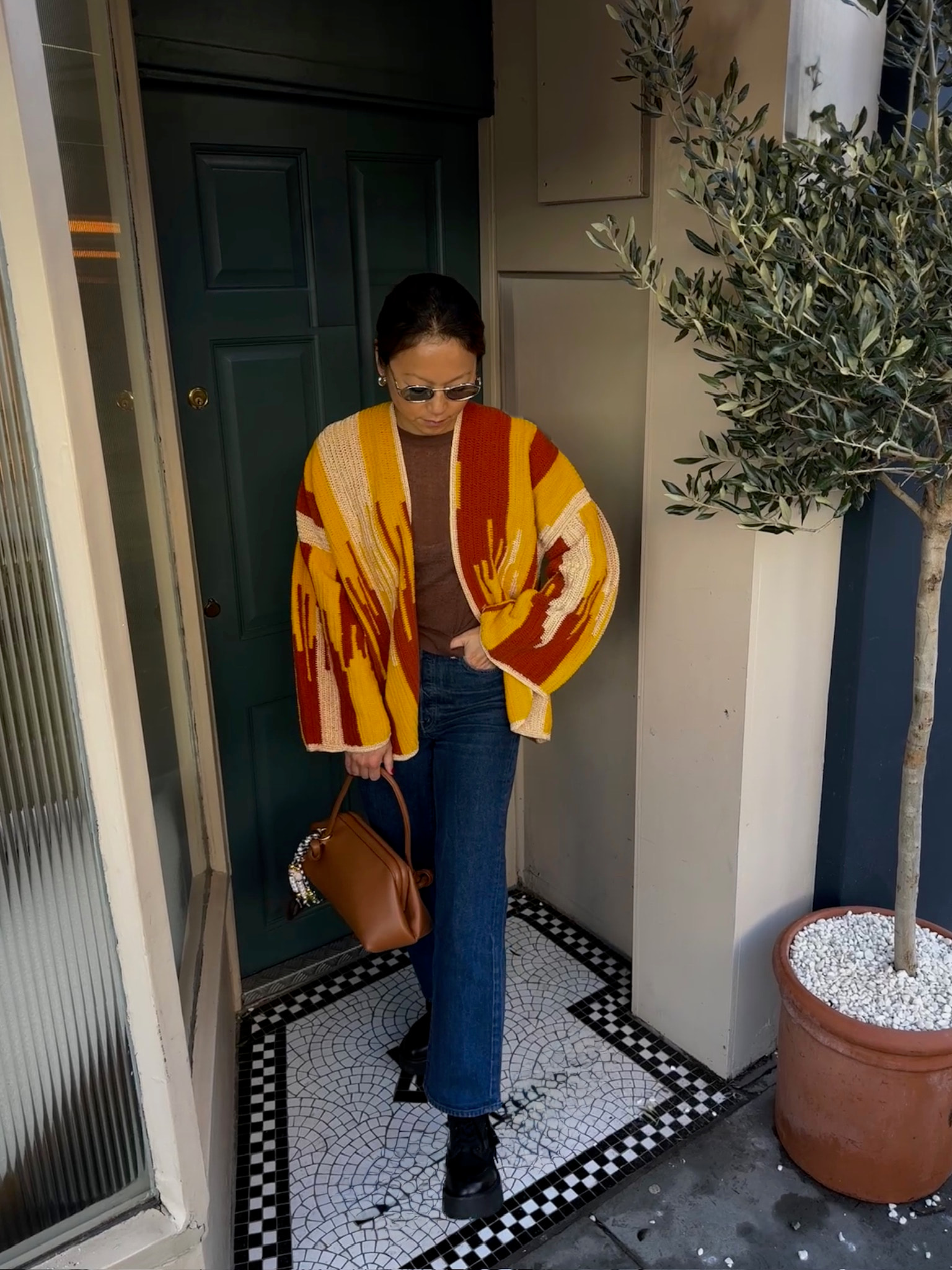 Jade Jacket Brick, Gold and Mustard - alternate view