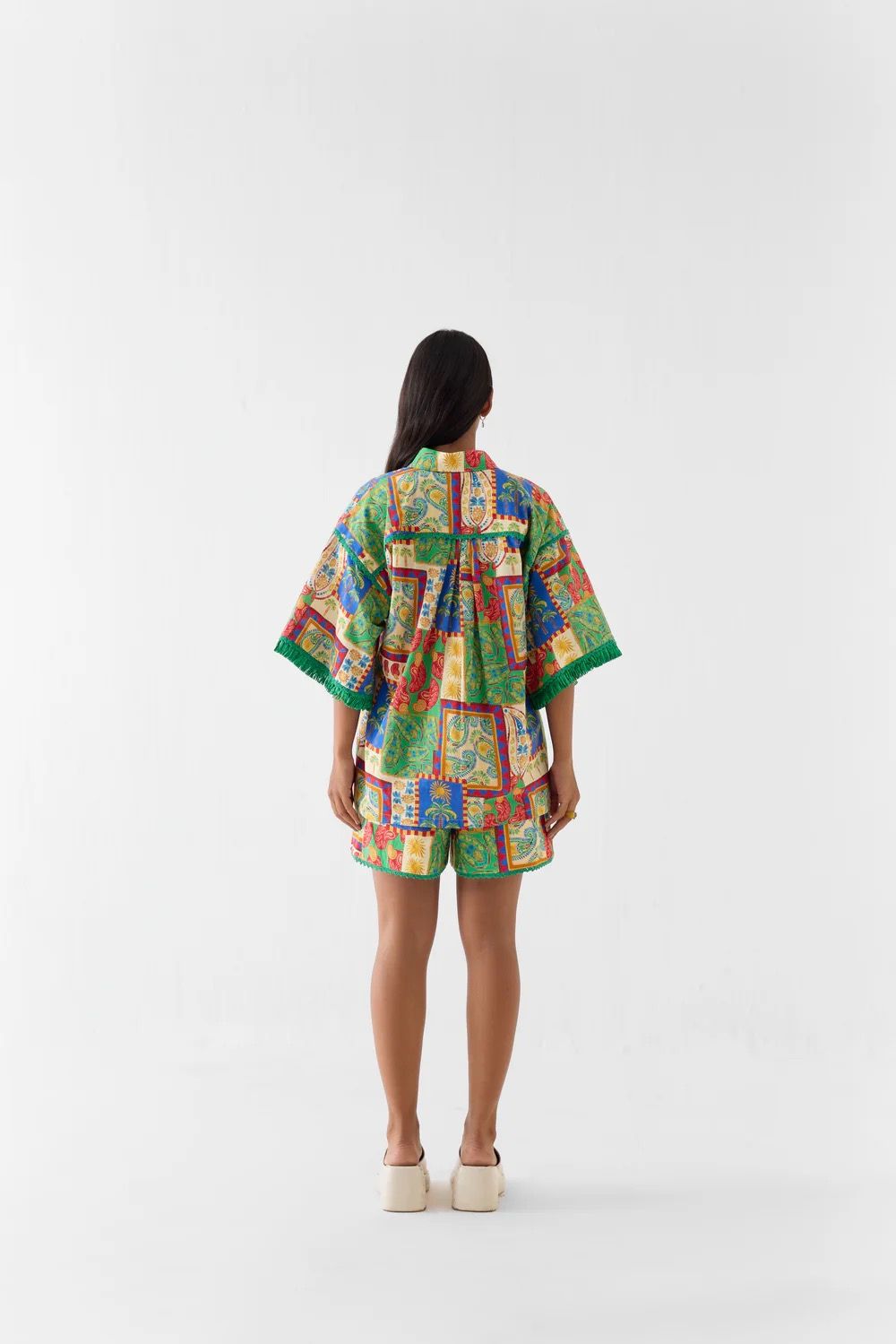 Johari Crop Top & Gathered Shirt - alternate view