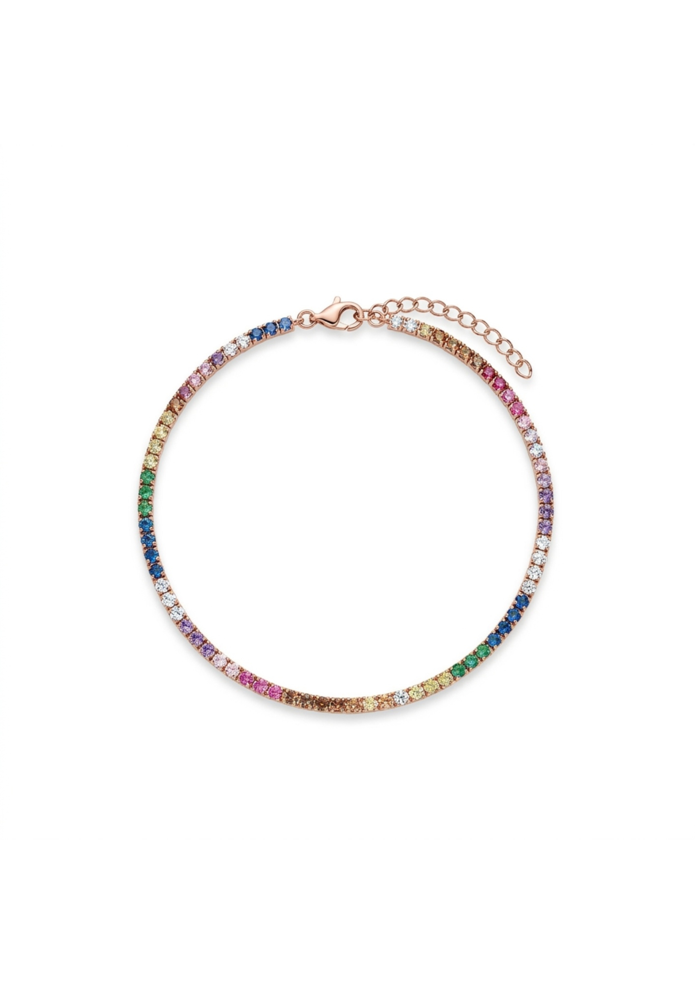 Rainbow Bracelet Rose Gold