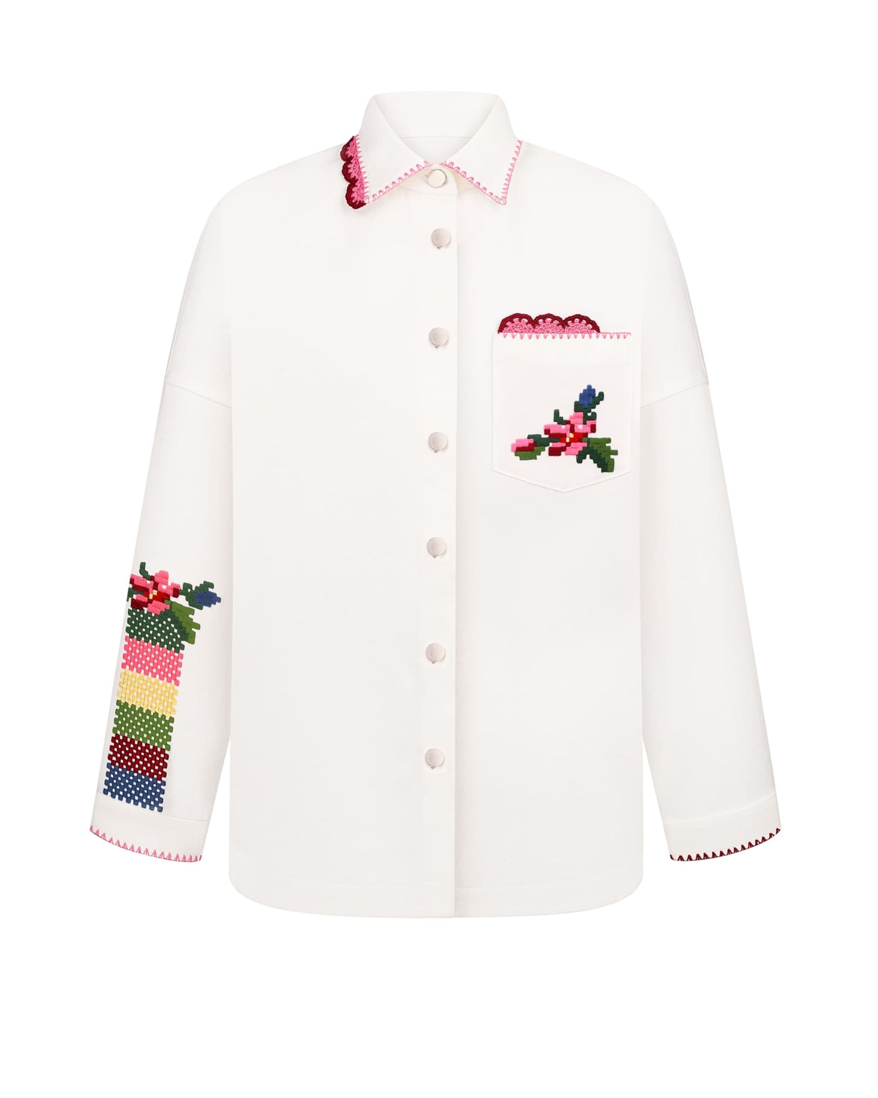 "The Bloom of Bukovyna" White Jacket