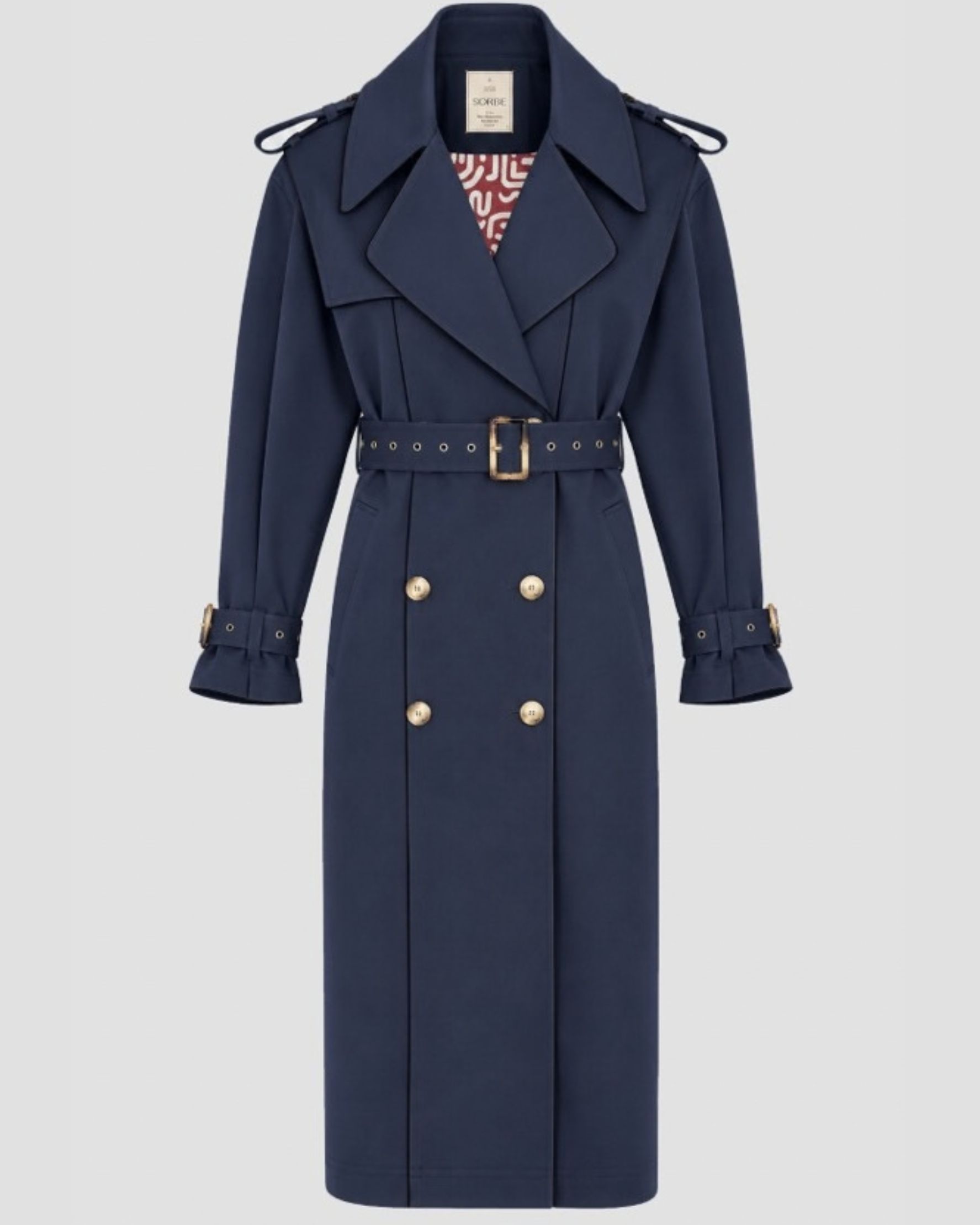 The Masculine Trench Navy - alternate view