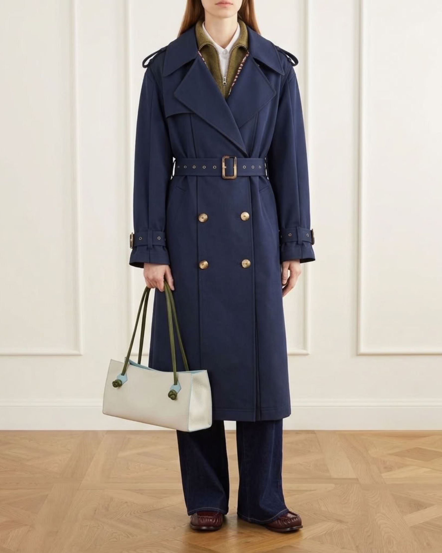 The Masculine Trench Navy