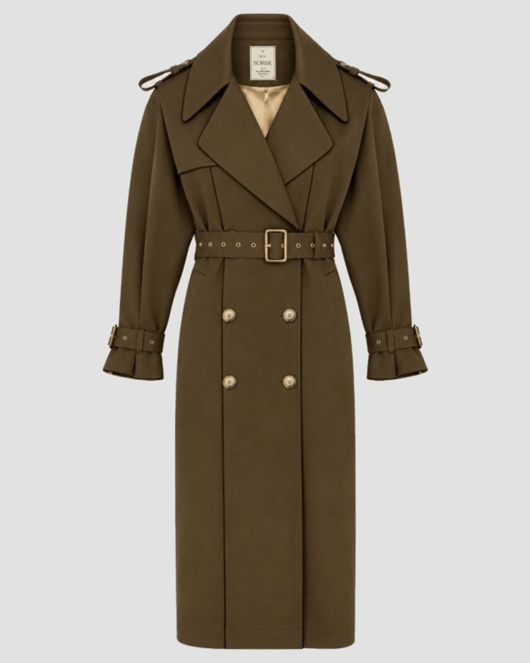The Masculine Trench Khaki - alternate view