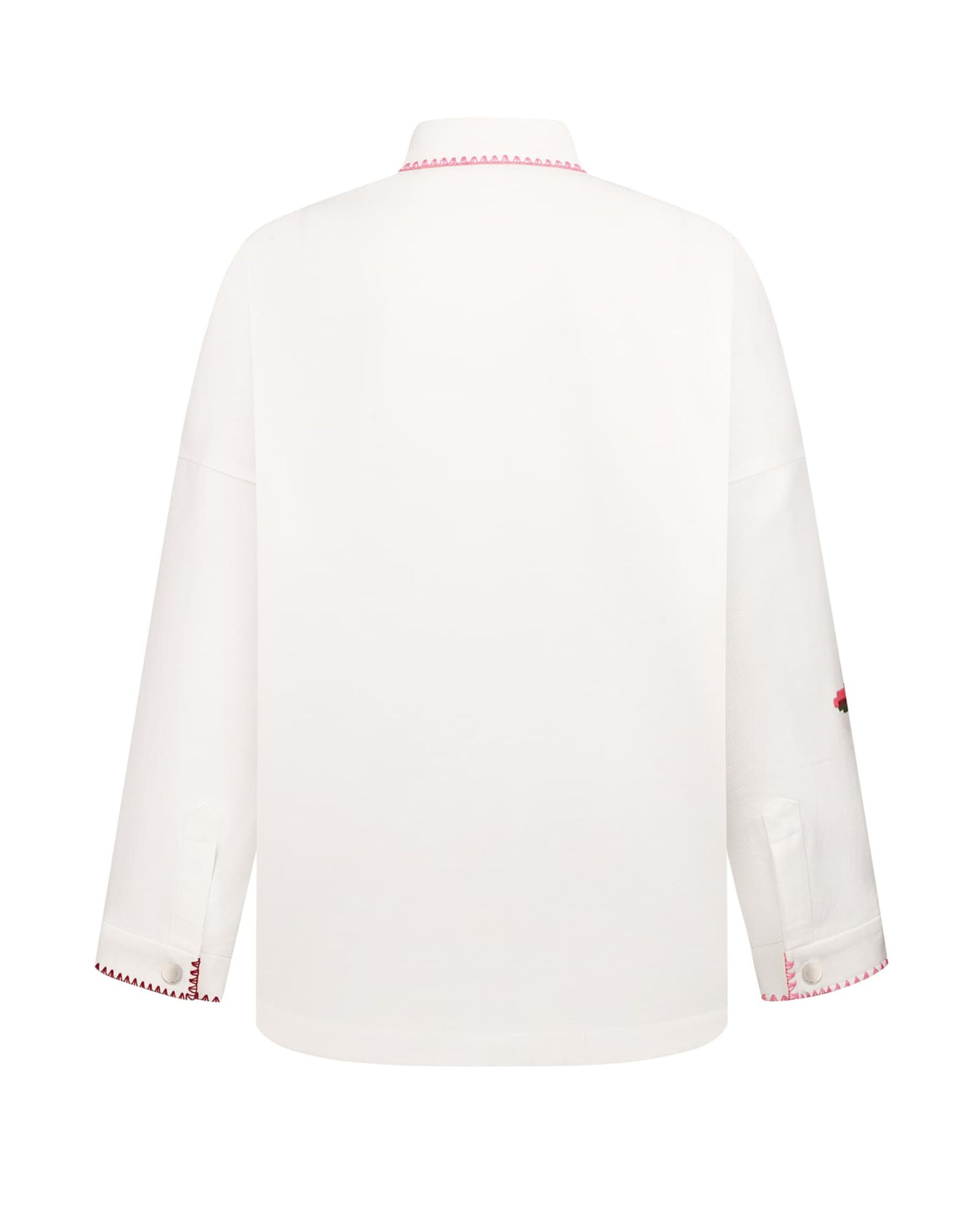 "The Bloom of Bukovyna" White Jacket - alternate view