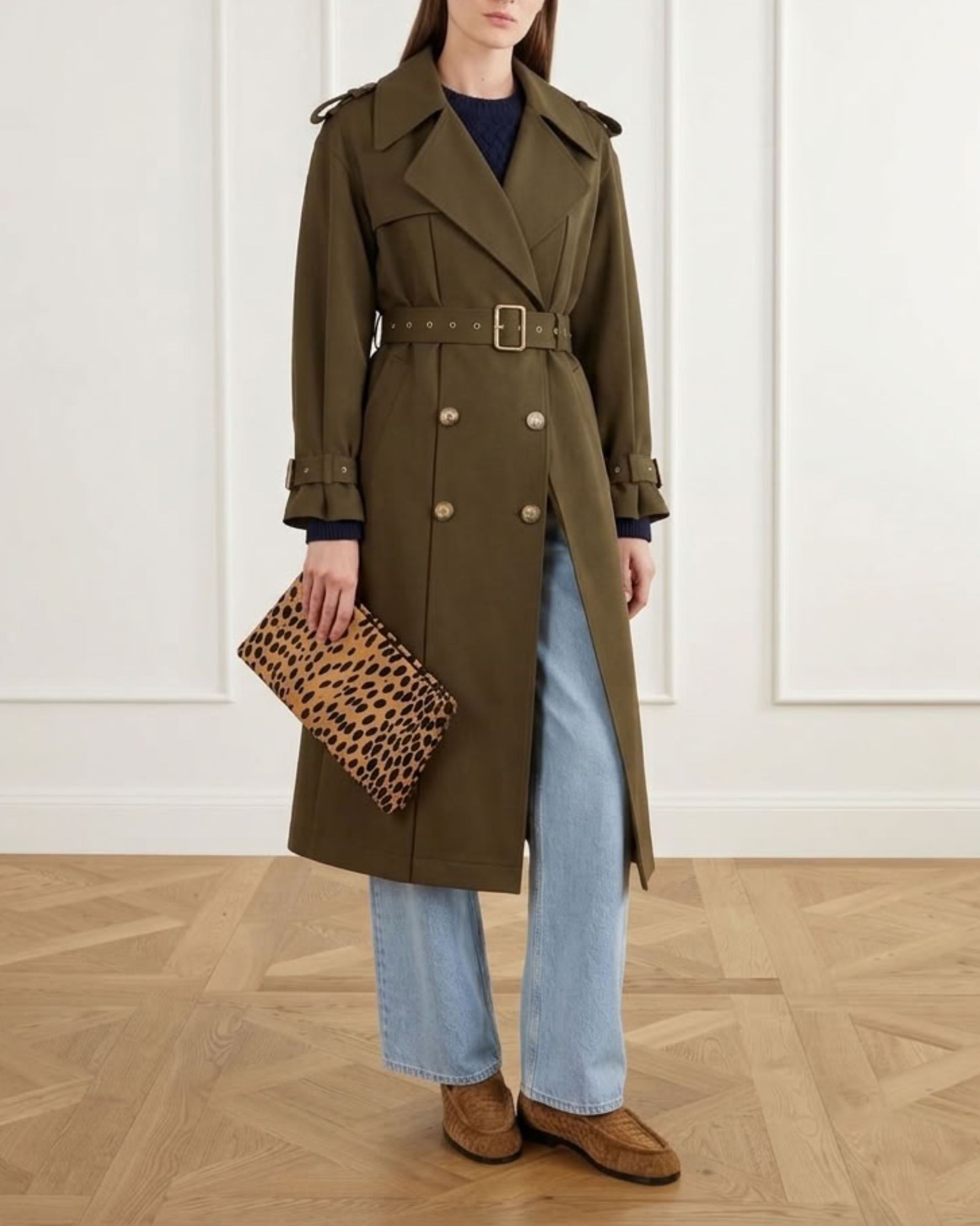 The Masculine Trench Khaki