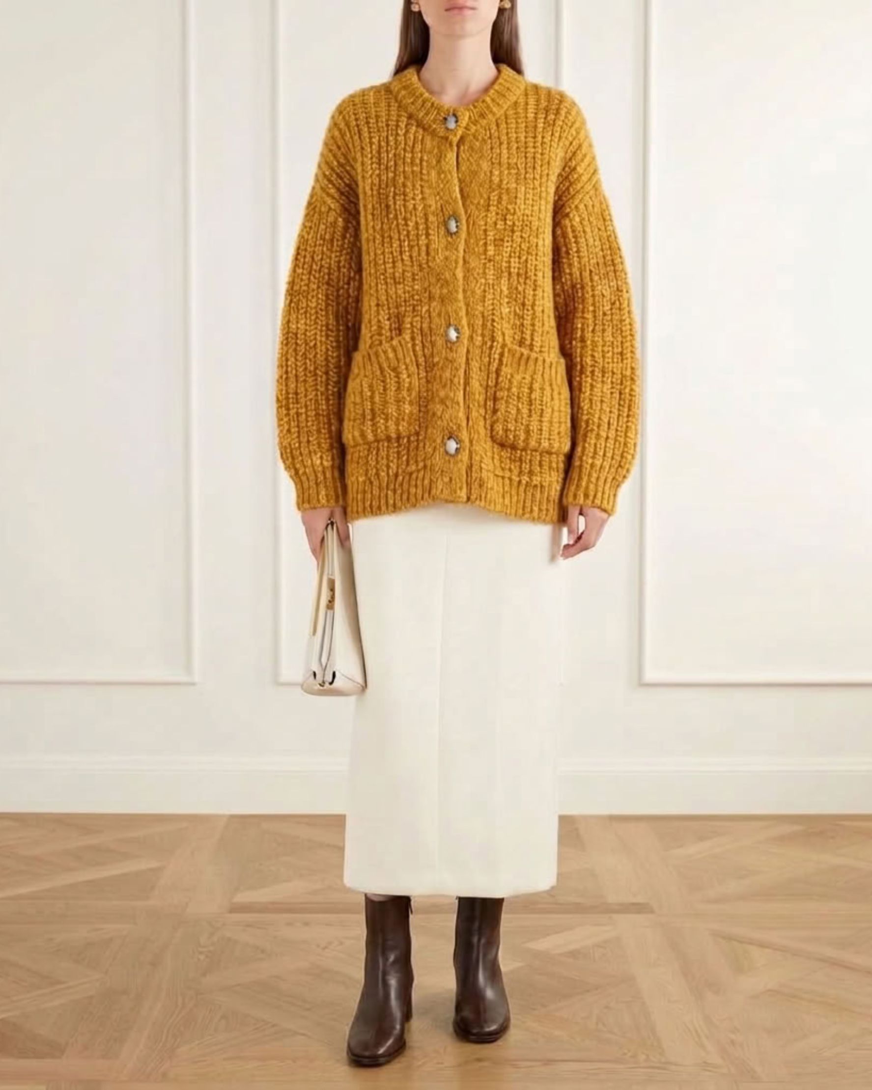 Alaia Cardigan Yellow