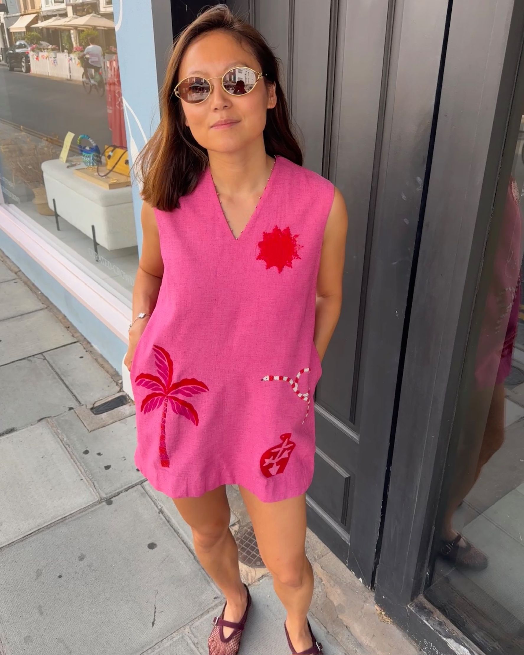 Pink City Short Dress - alternate view