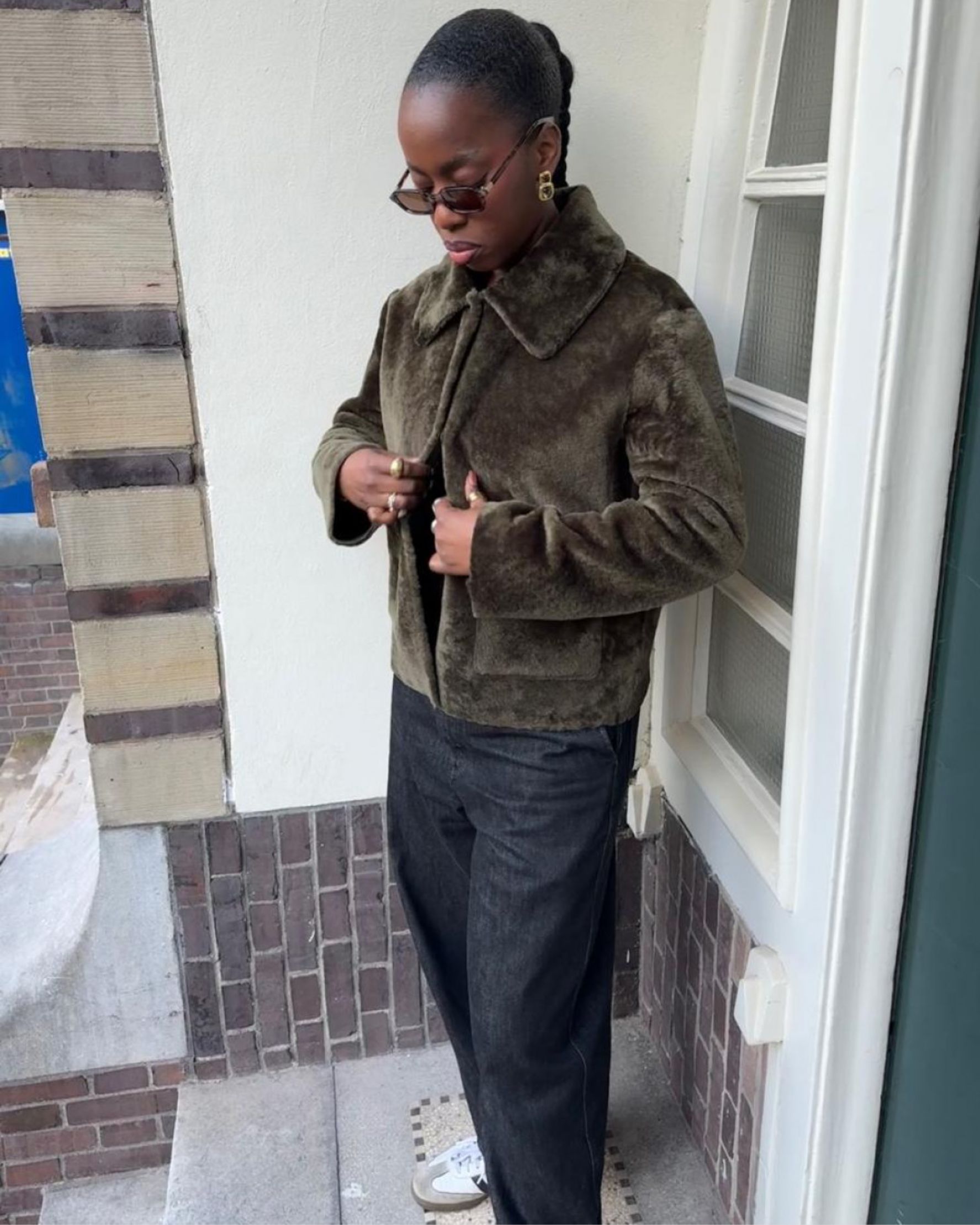 Aubade Collared Shearling Jacket