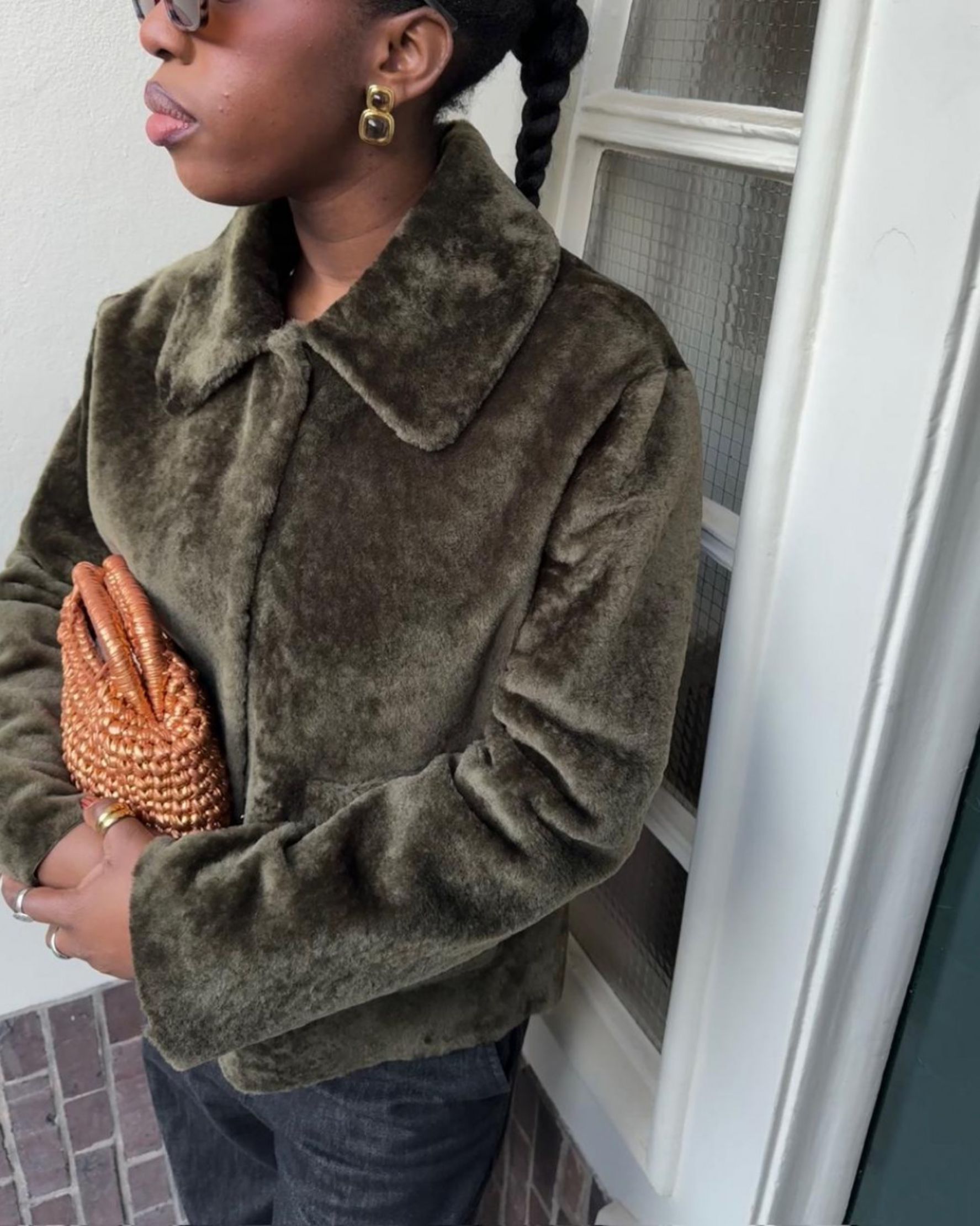 Aubade Collared Shearling Jacket - alternate view