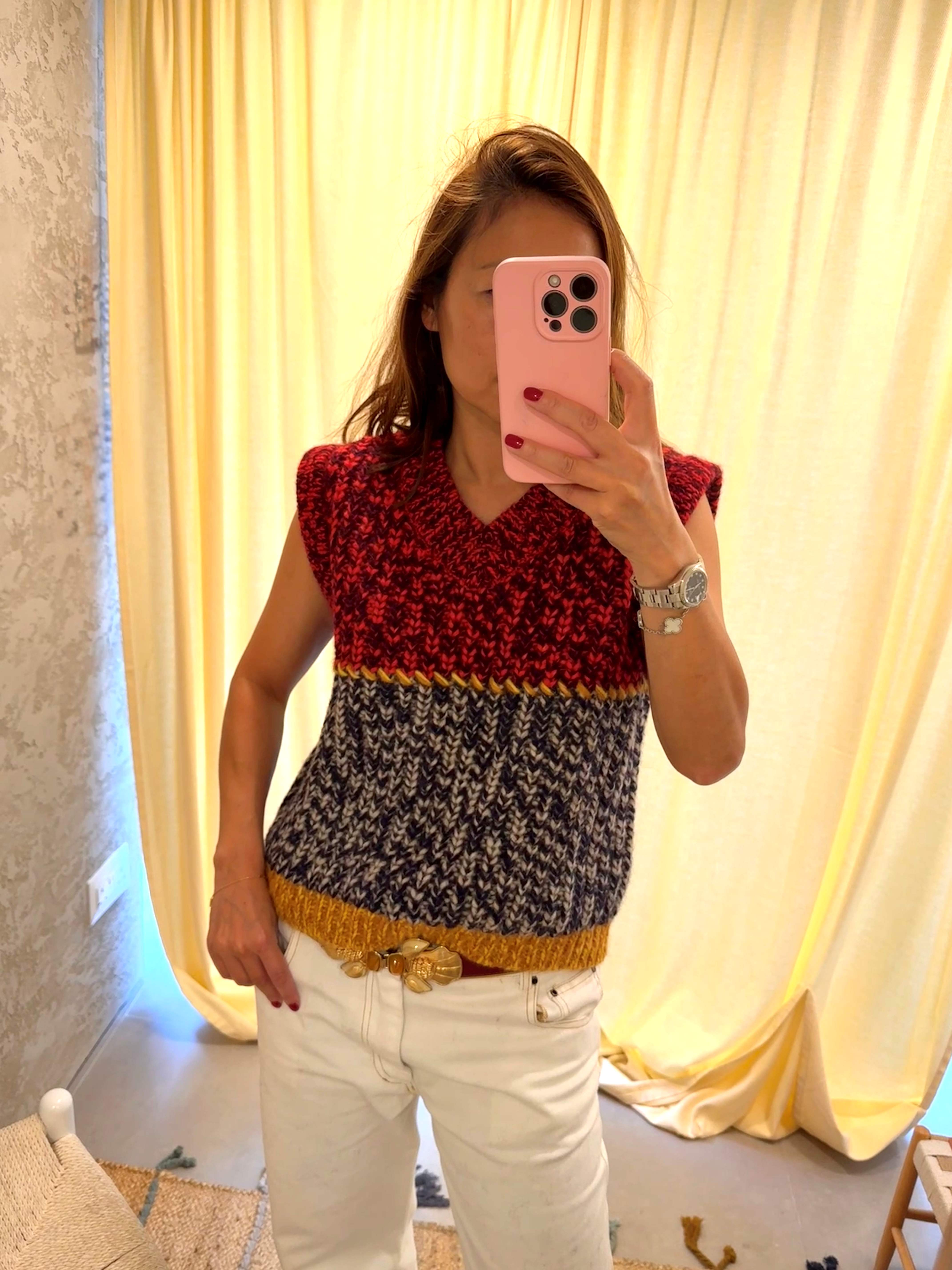 Sybil Vest Red - alternate view