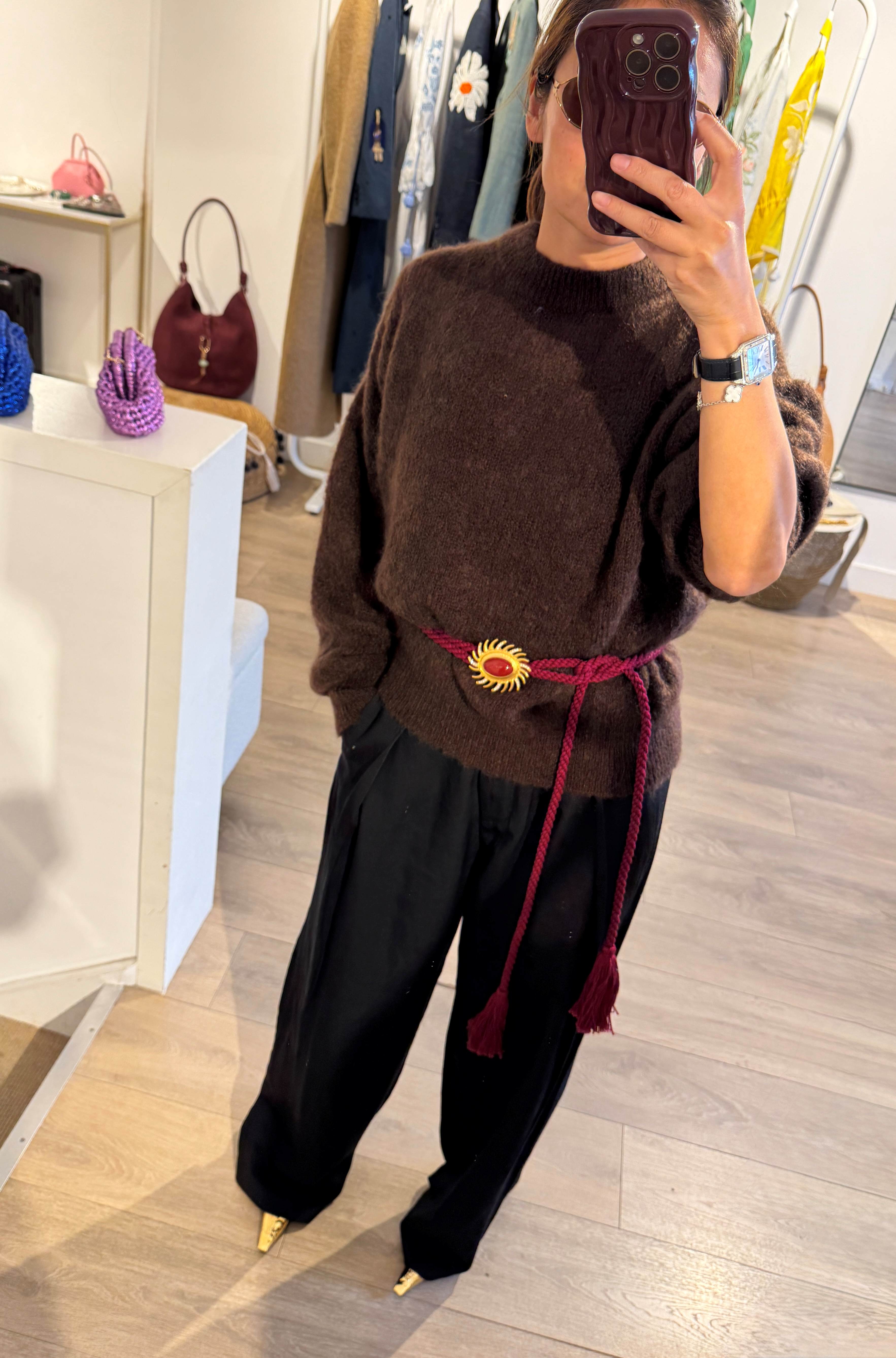 Jane Mohair Jumper Brown