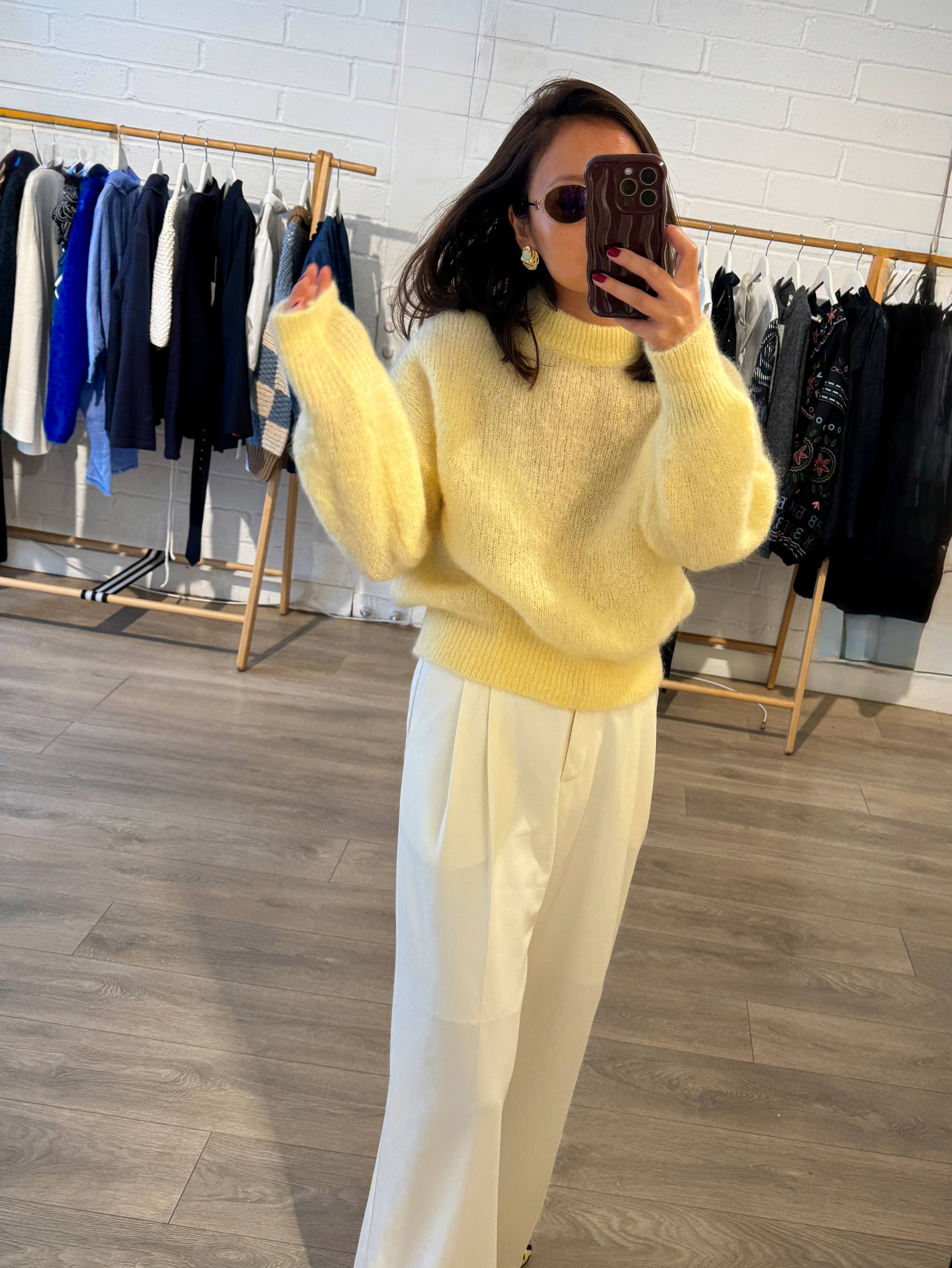 Jane Mohair Jumper Yellow