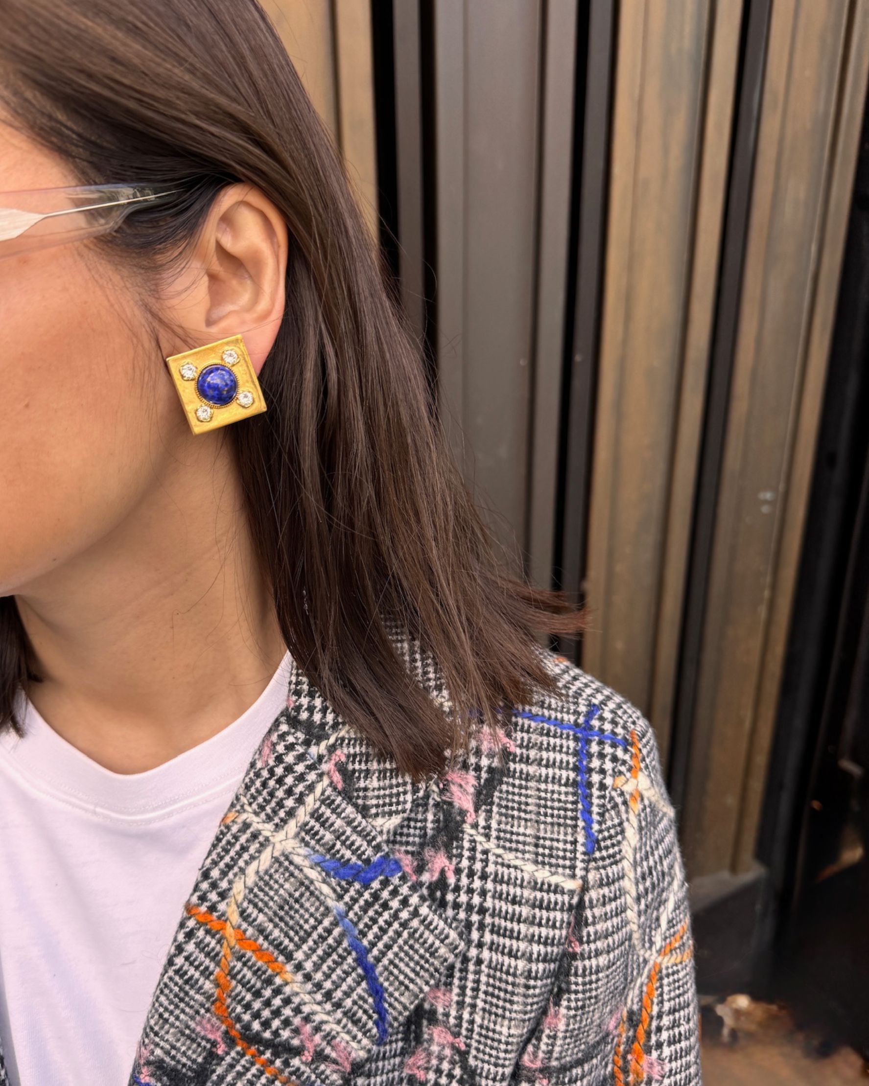 Liana Earrings Blue - alternate view