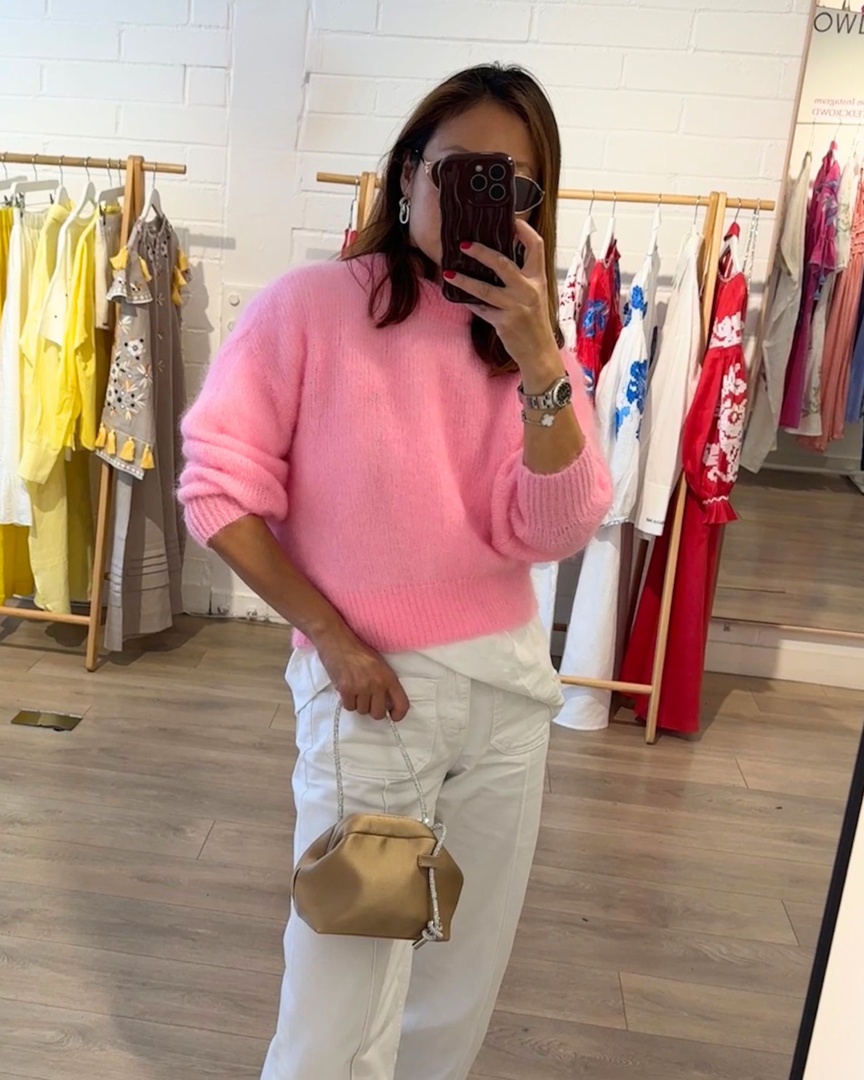 Jane Mohair Jumper Rose Clair