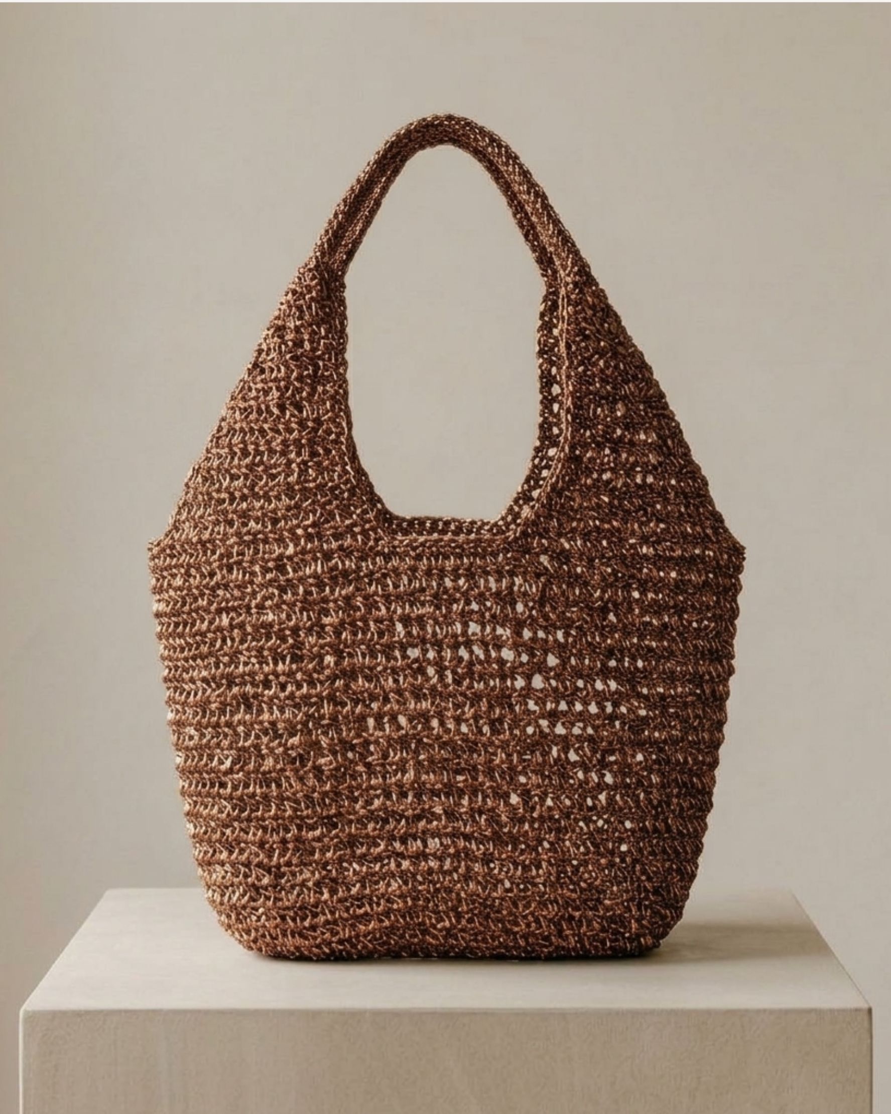 Large Shopper Bag Brown