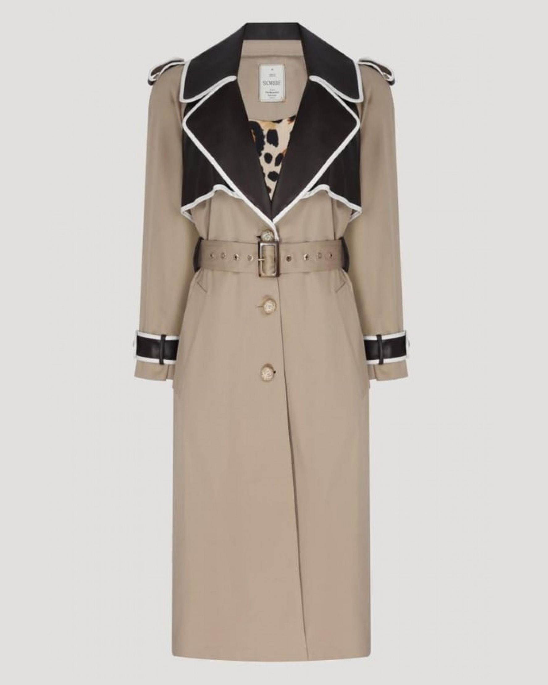 The Sunset Cascade Trench in Beige Beige