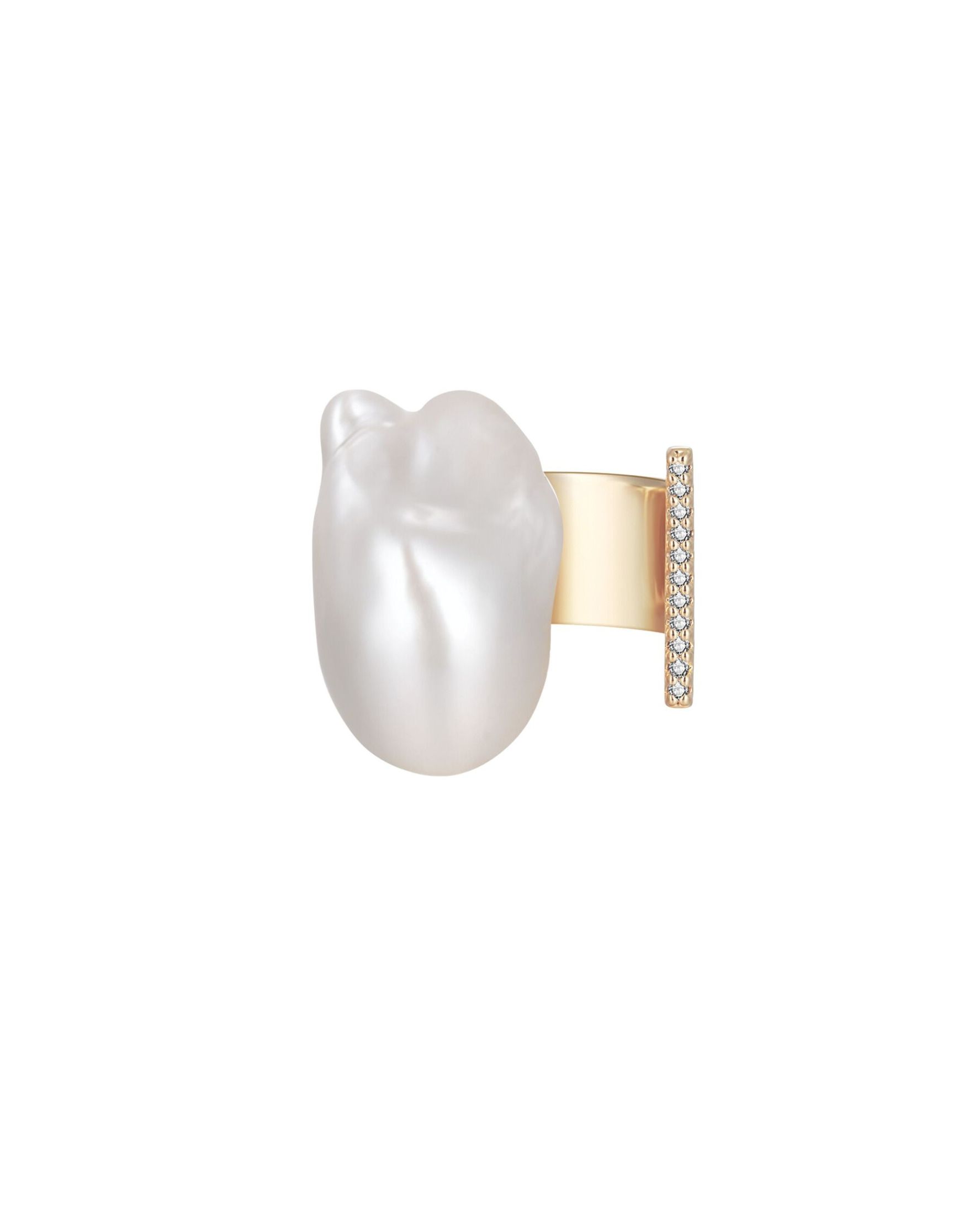 Oceanie Pearl Ring Gold