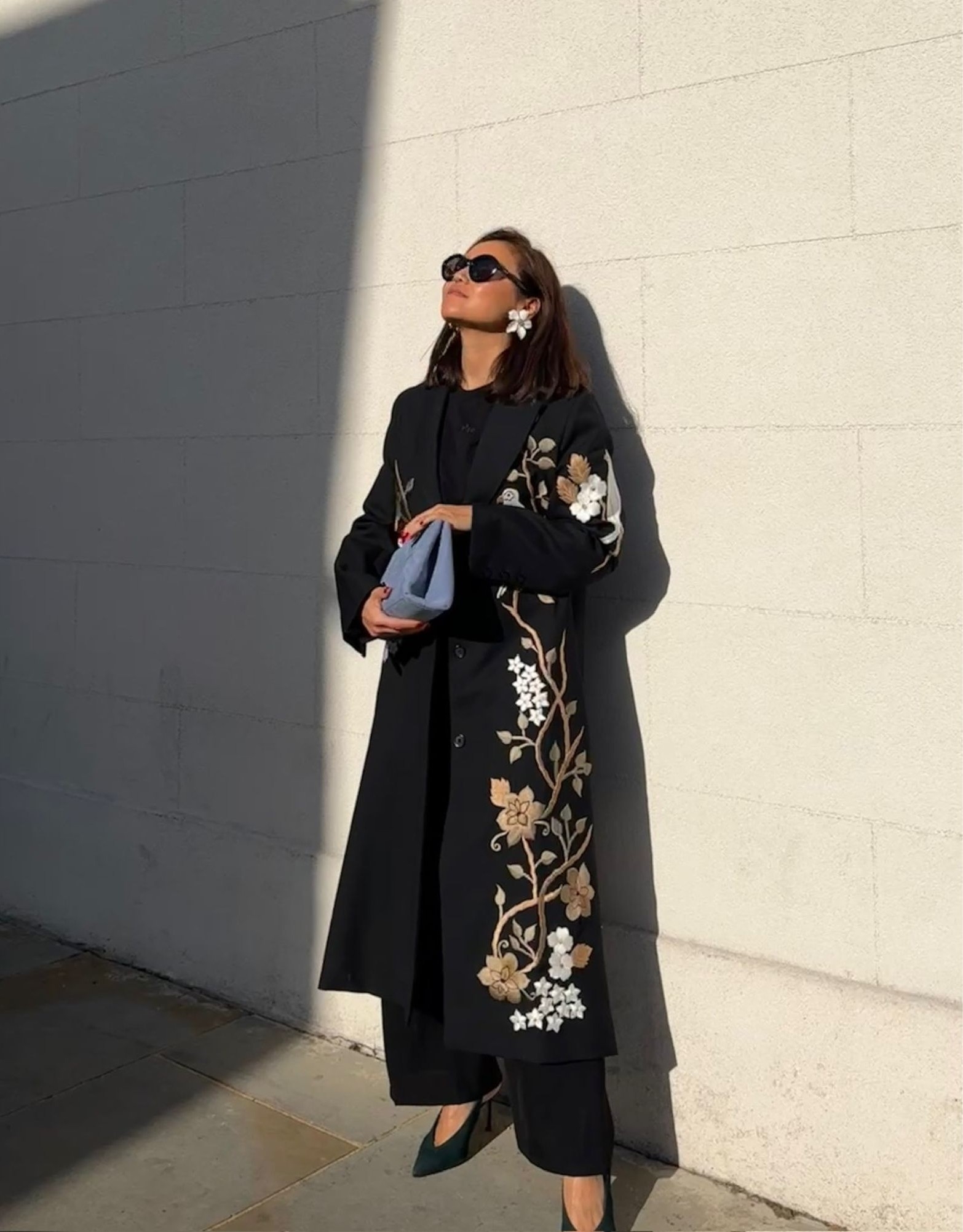Luna Perroquet Linen Coat - alternate view